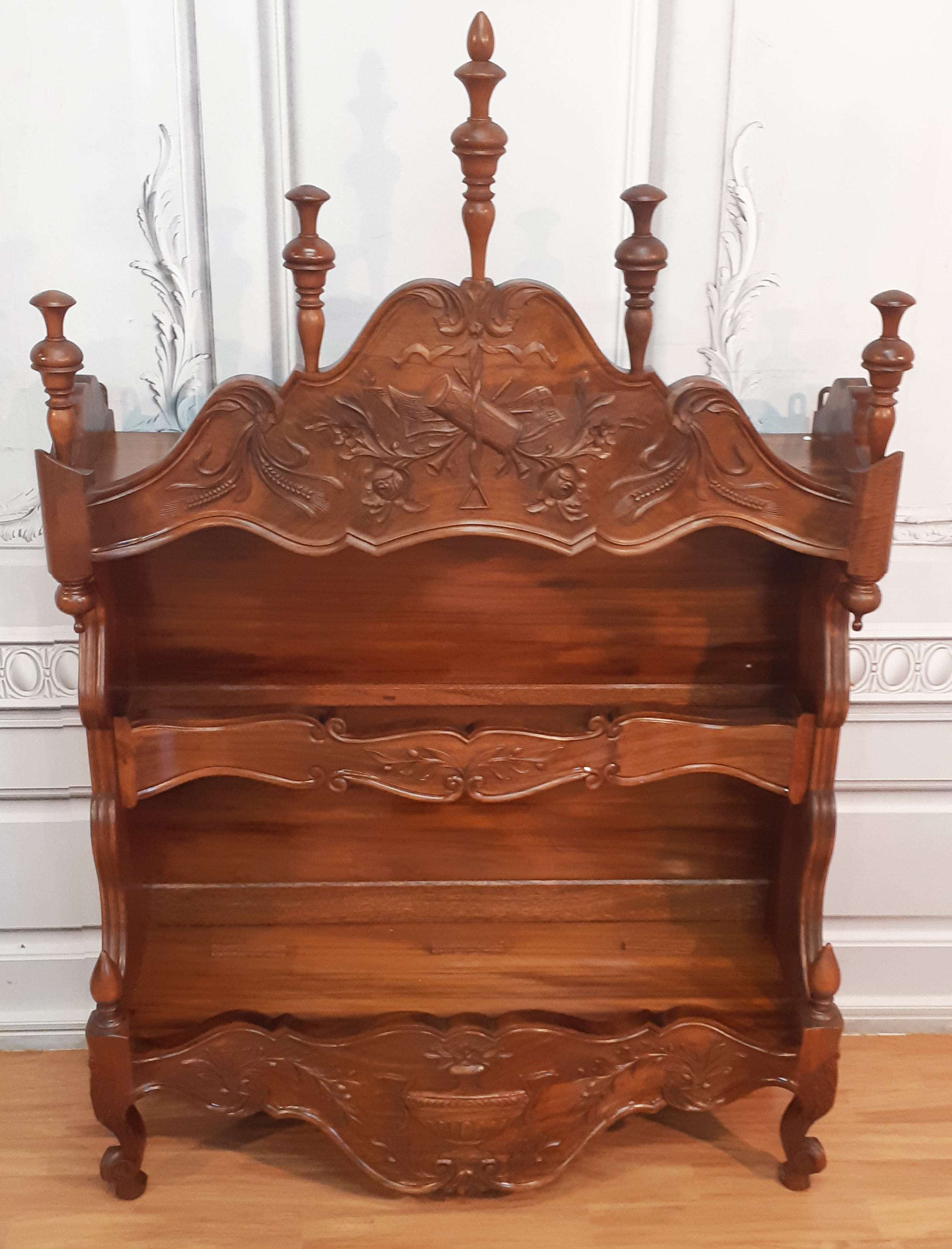 FRENCH ATYLE STAINED WALNUT PANETIERE