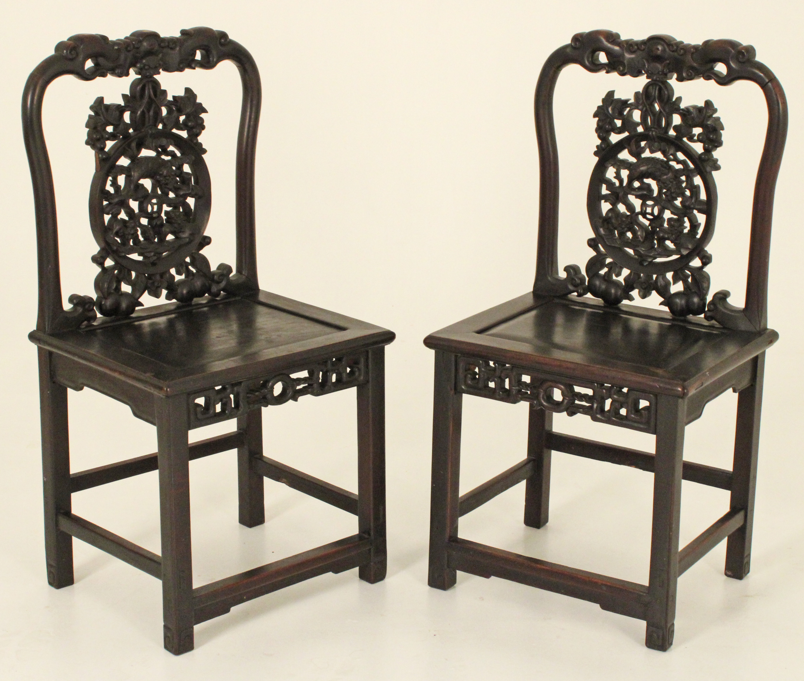 PR OF CHINESE CARVED TEAKWOOD COURT 35f3bf