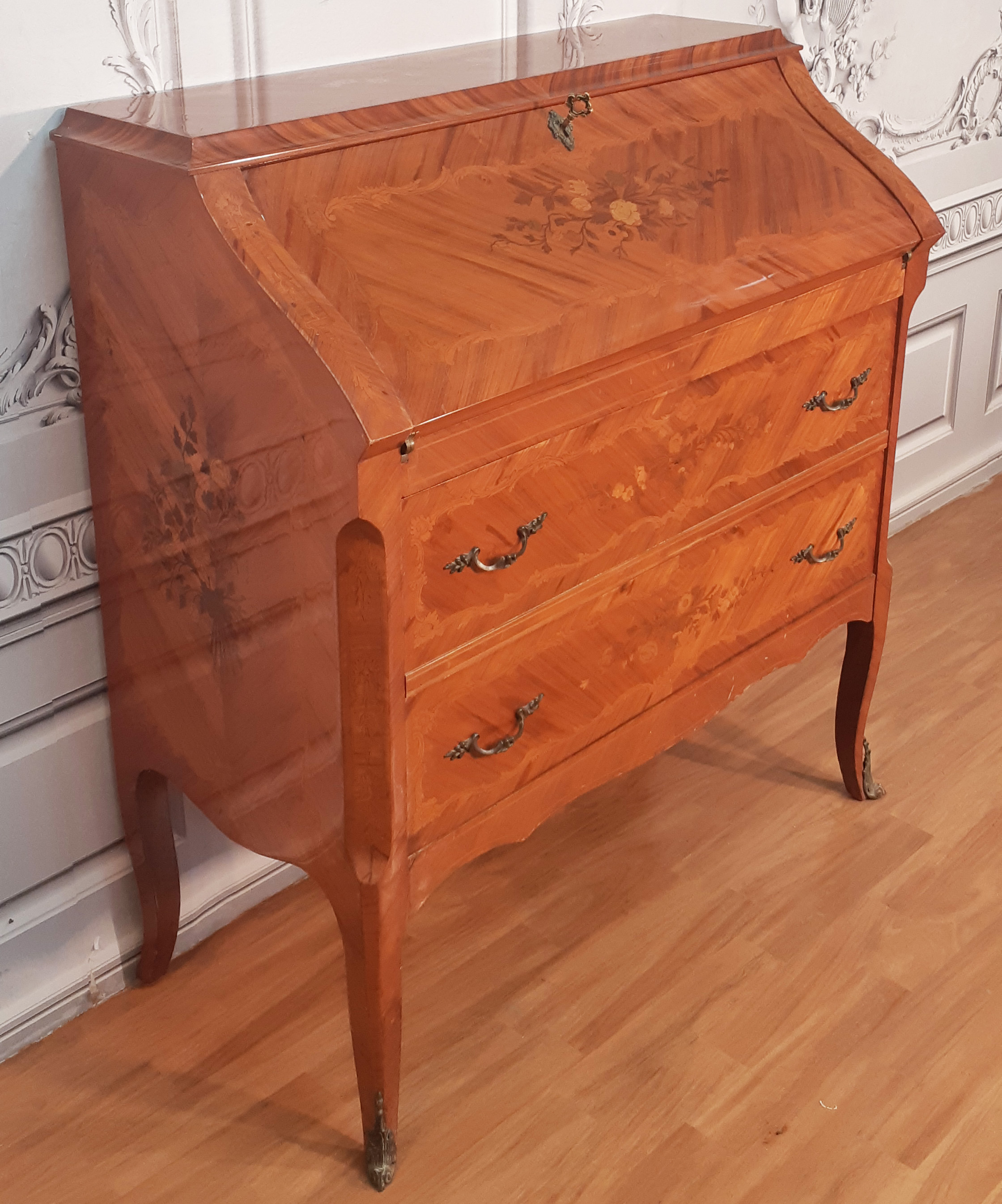 LOUIS XV STYLE MARQUETRY INLAID 35f3e5