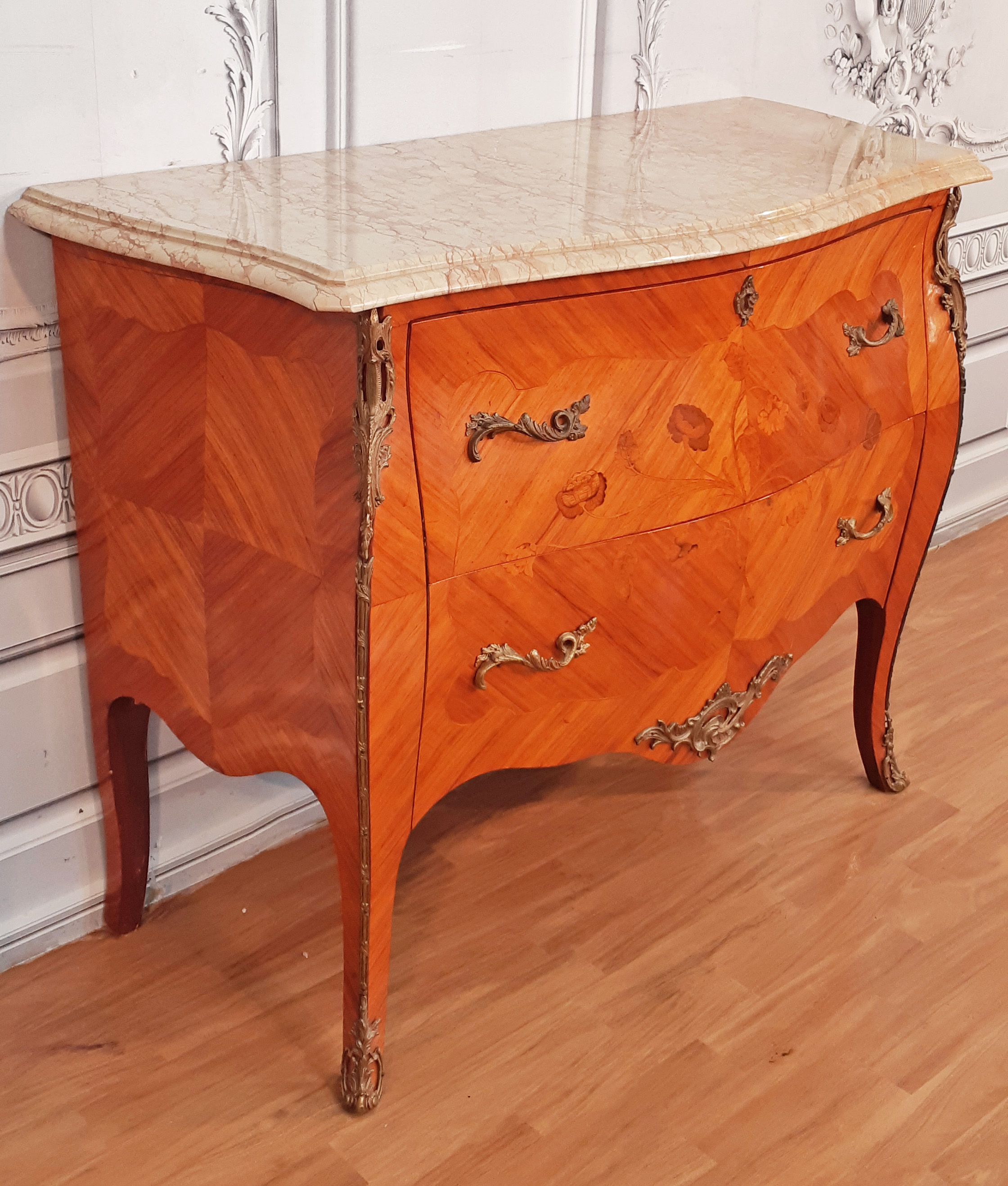 LOUIS XV STYLE MARQUETRY INLAID 35f3f8