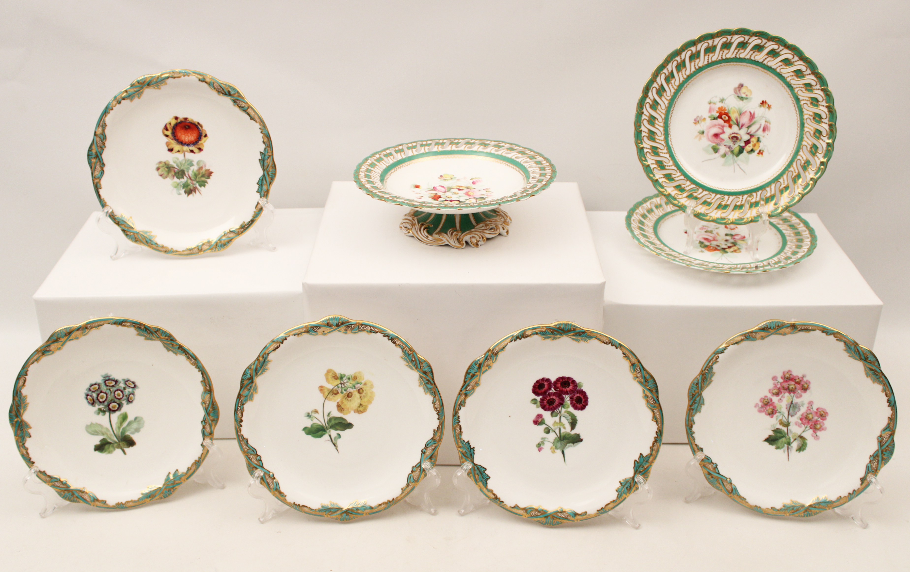 8 PC LOT OF MINTON AND DAVENPORT 35f406