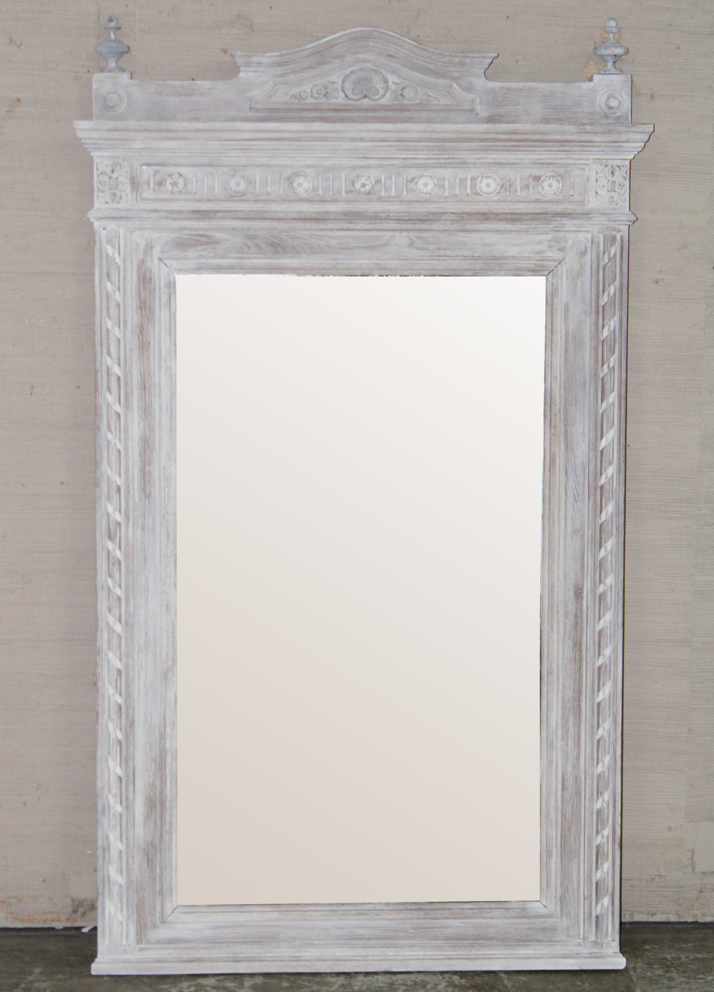 FRENCH OAK PICKLED FINISH MIRROR