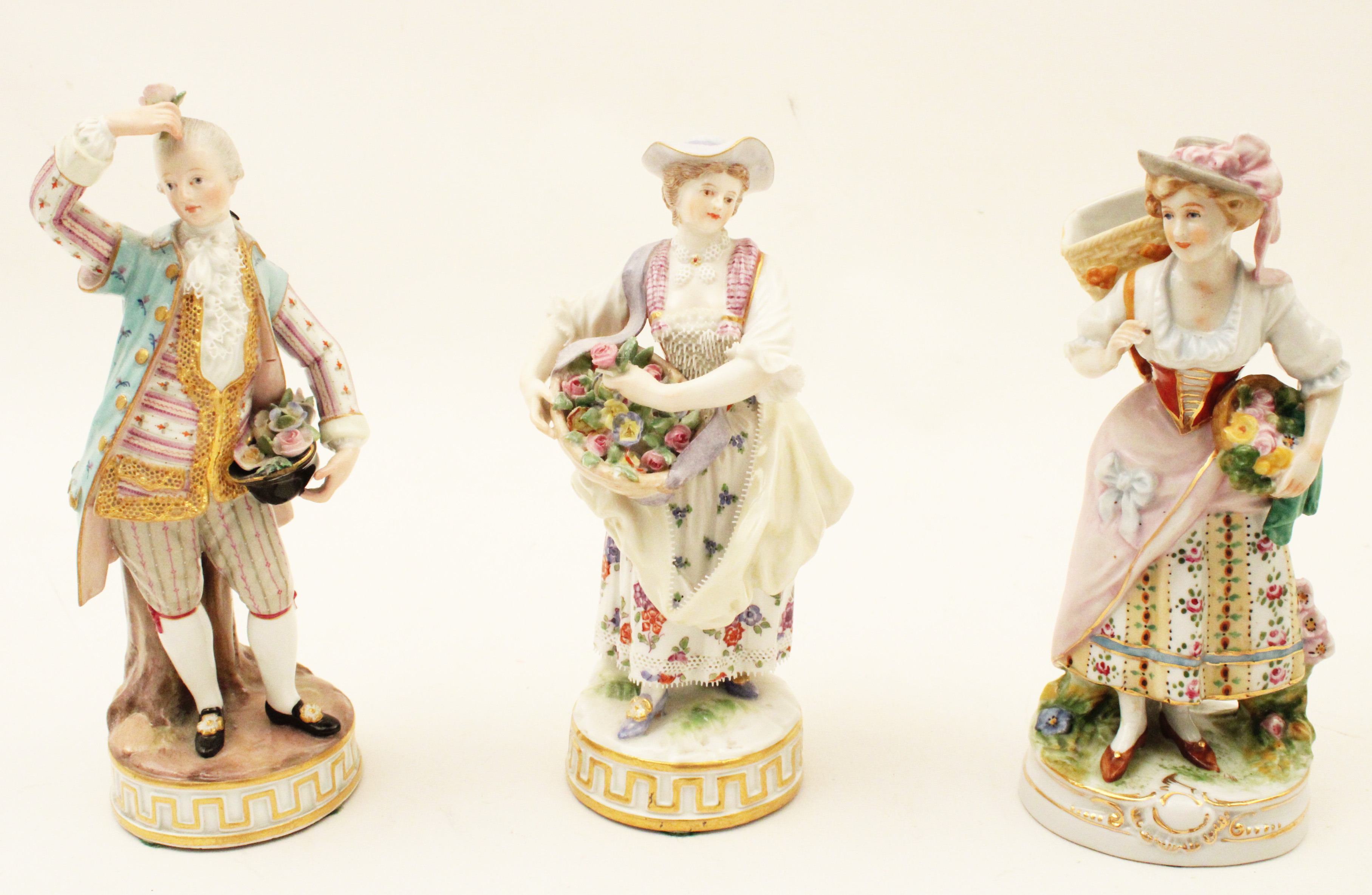 TWO MEISSEN AND ONE CONTINENTAL 35f4bf