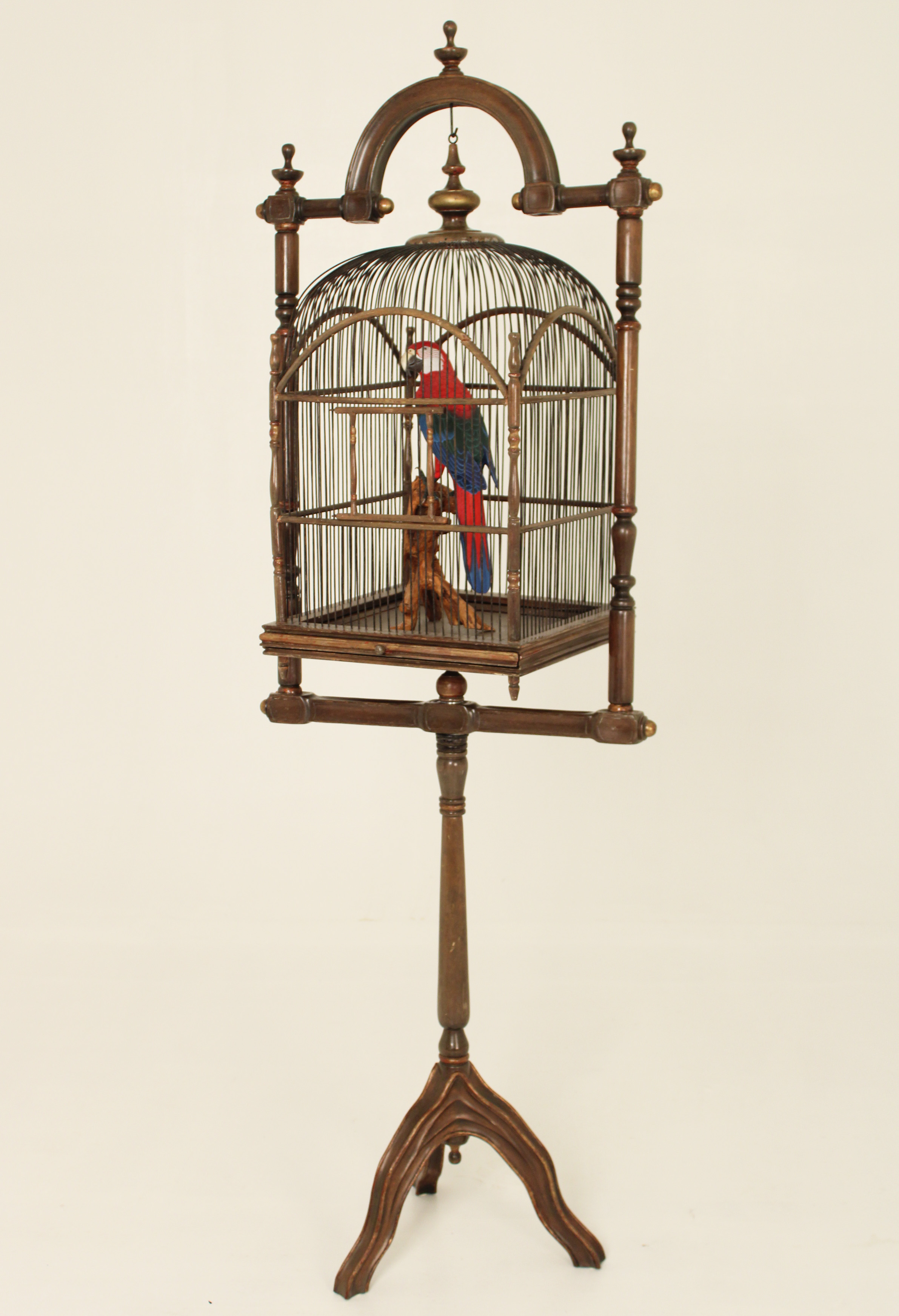 ENGLISH STYLE POLYCHROME BIRD CAGE 35f4f3