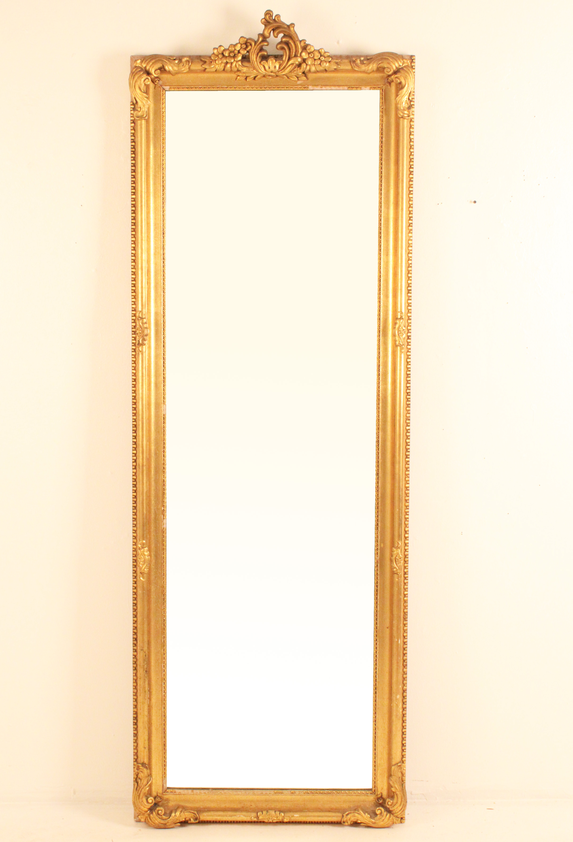 FRENCH CARVED GILTWOOD PIER MIRROR