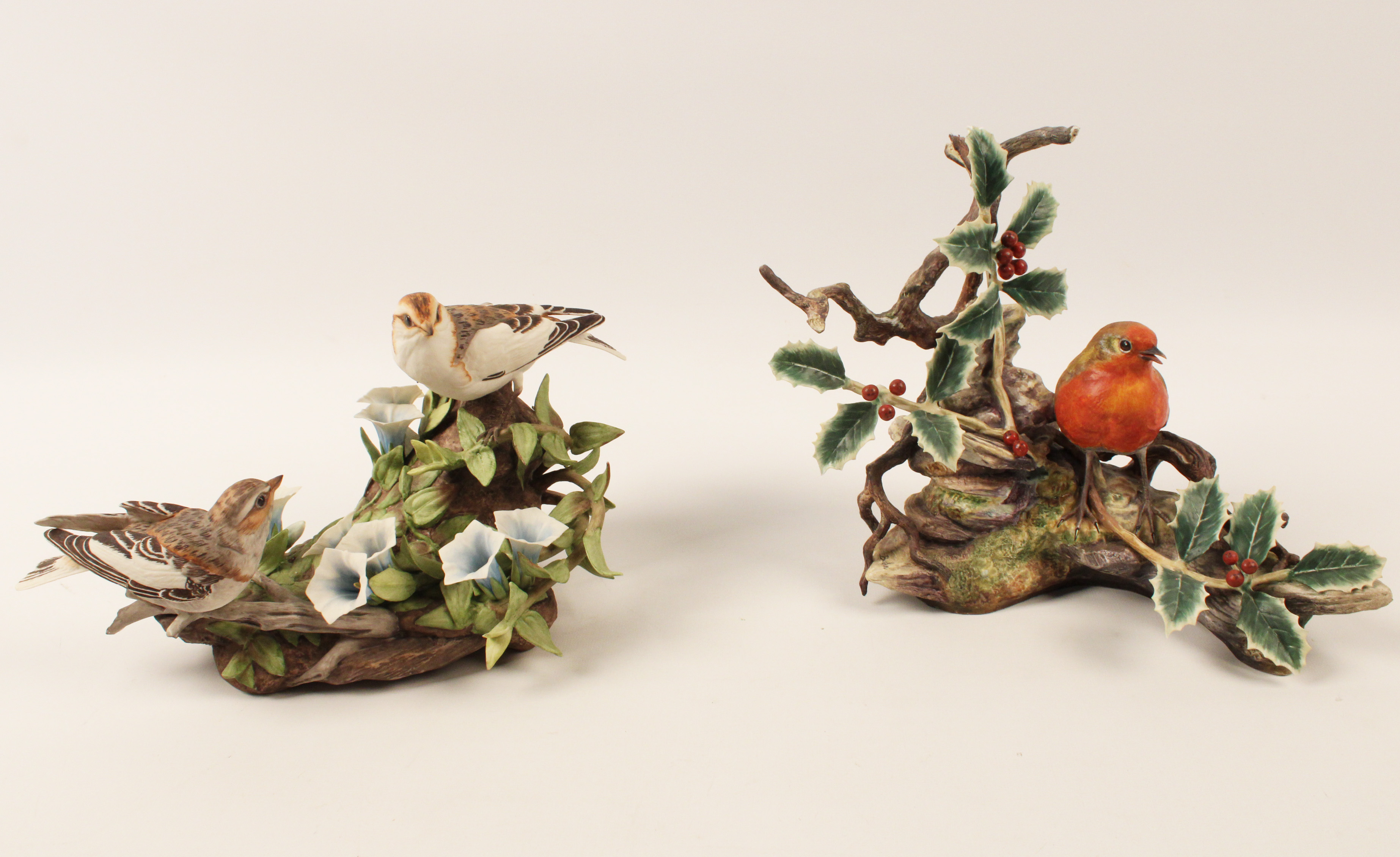 TWO PORCELAIN BIRD MODELS BY BOEHM 35f525