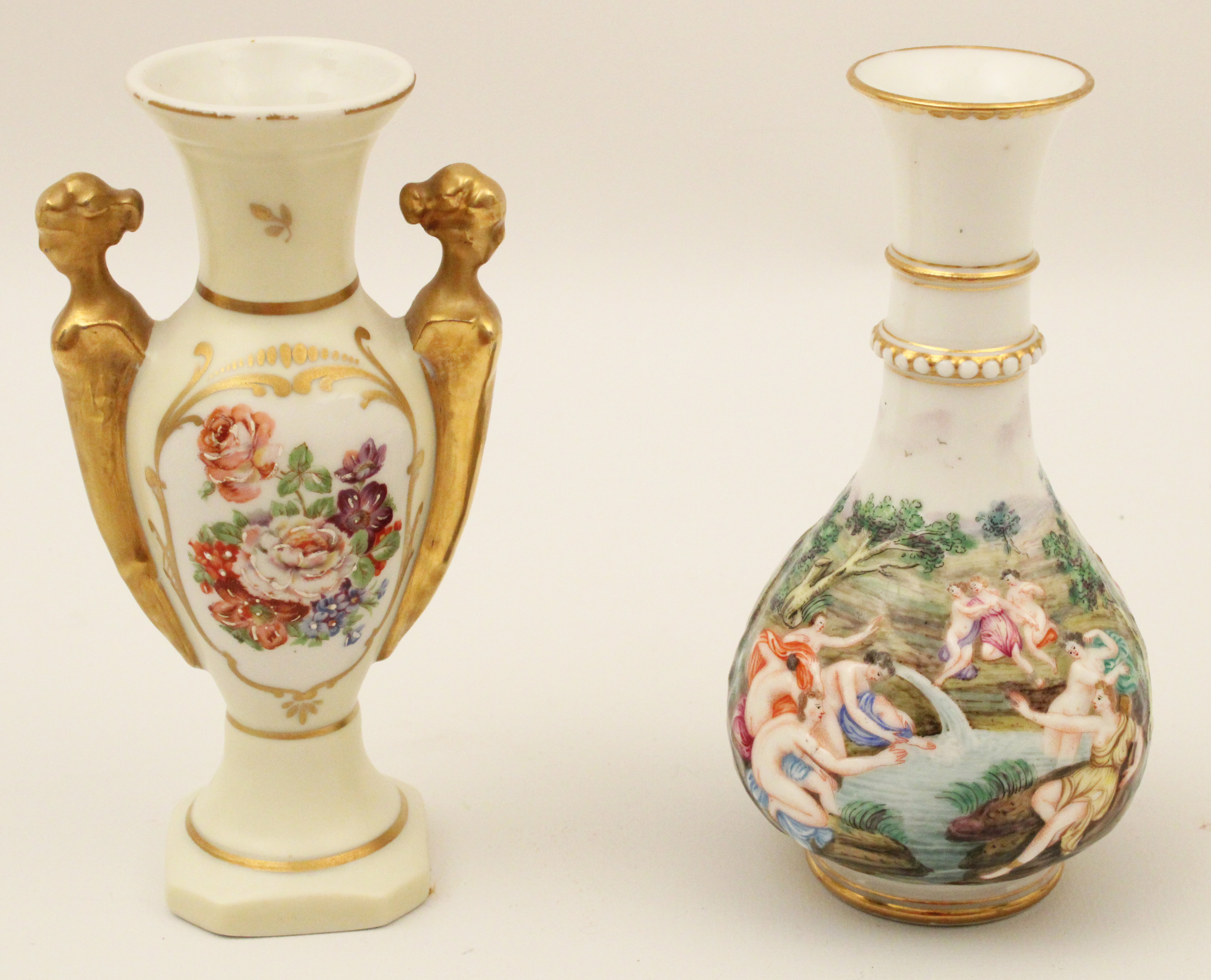 TWO MISCELLANEOUS CONTINENTAL PORCELAIN