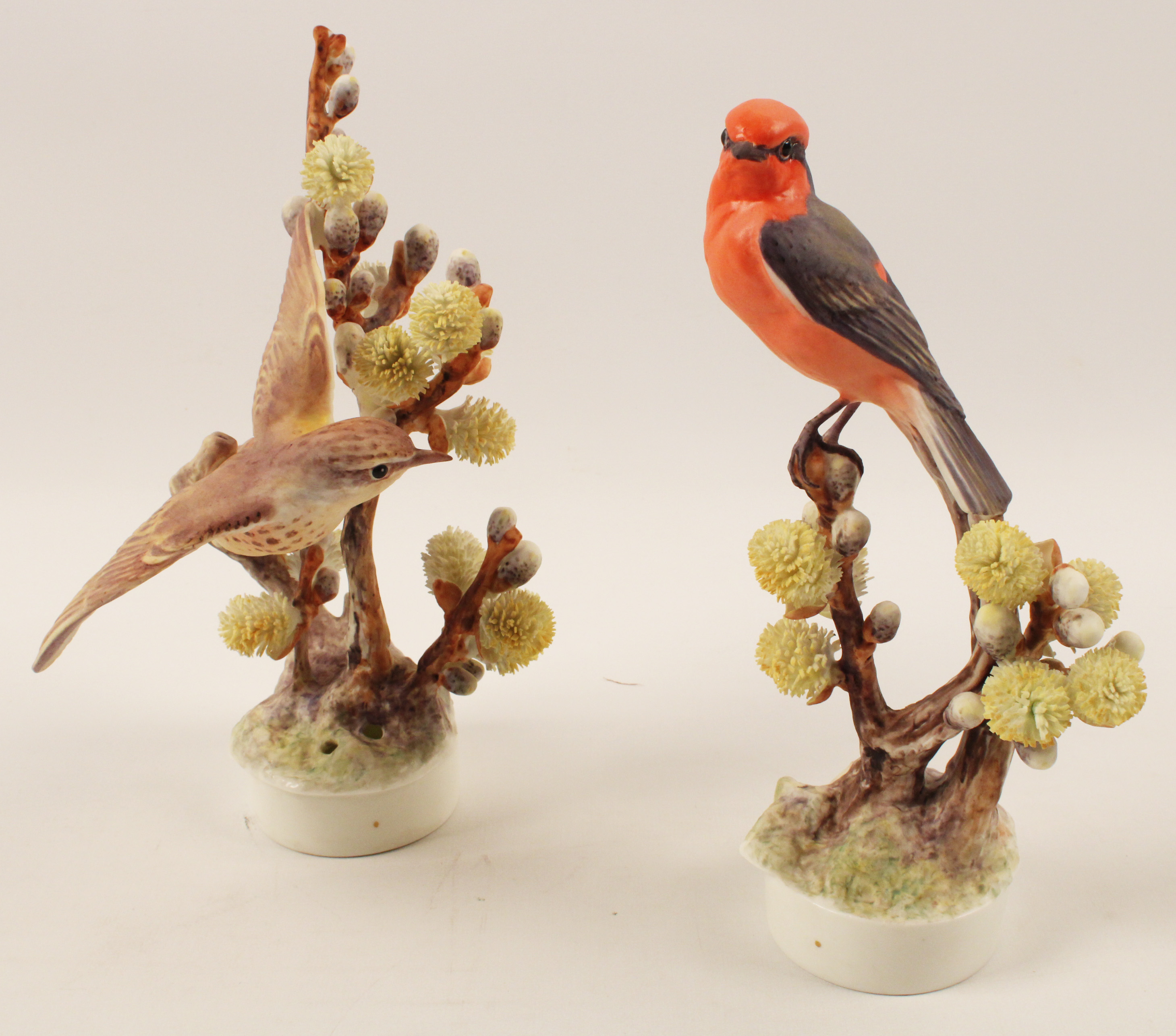 PAIR OF VERMILION FLYCATCHERS BY