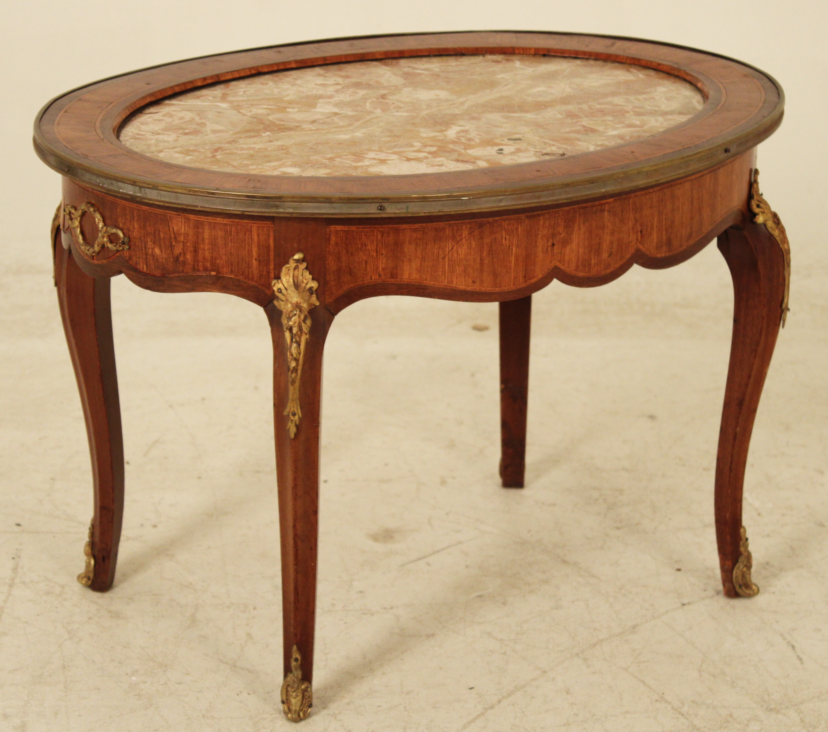 LOUIS XV STYLE MARBLE TOP LOW TABLE  35f56e