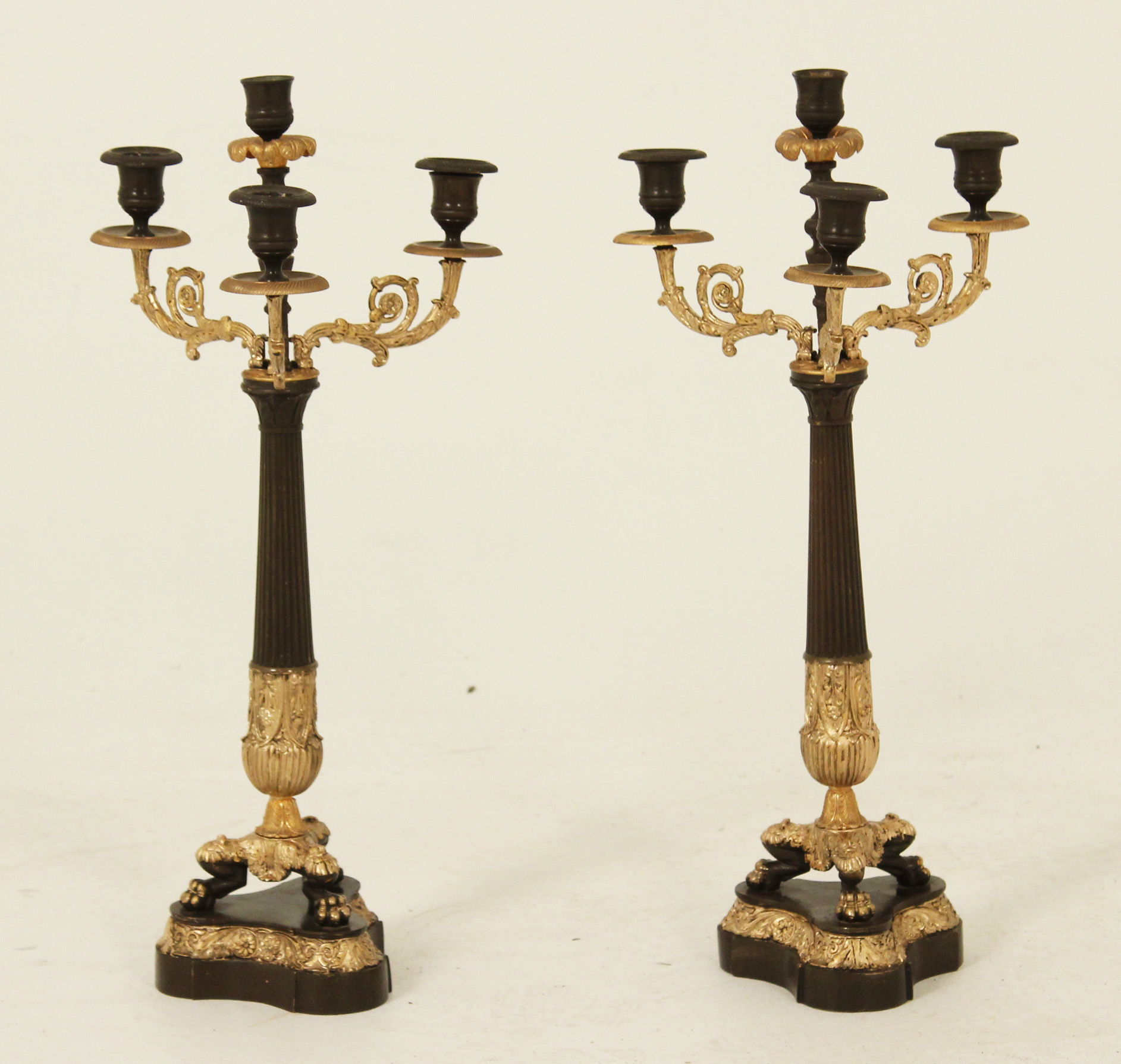 PR OF FRENCH REGENCY BRONZE 4 LIGHT 35f588