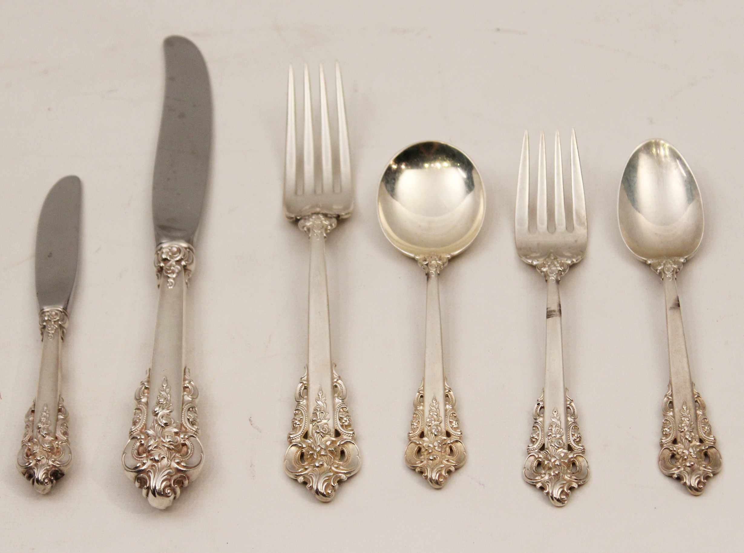 72 PC GRAND BAROQUE STERLING 35f5b4