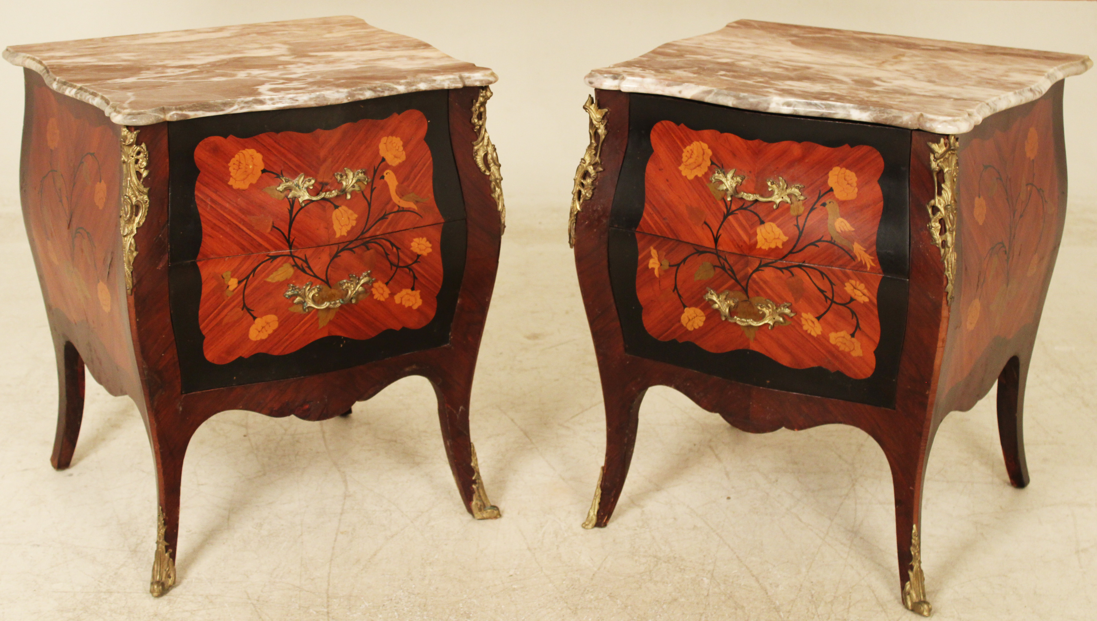 PR OF LOUIS XV STYLE MARQUETRY 35f5d8