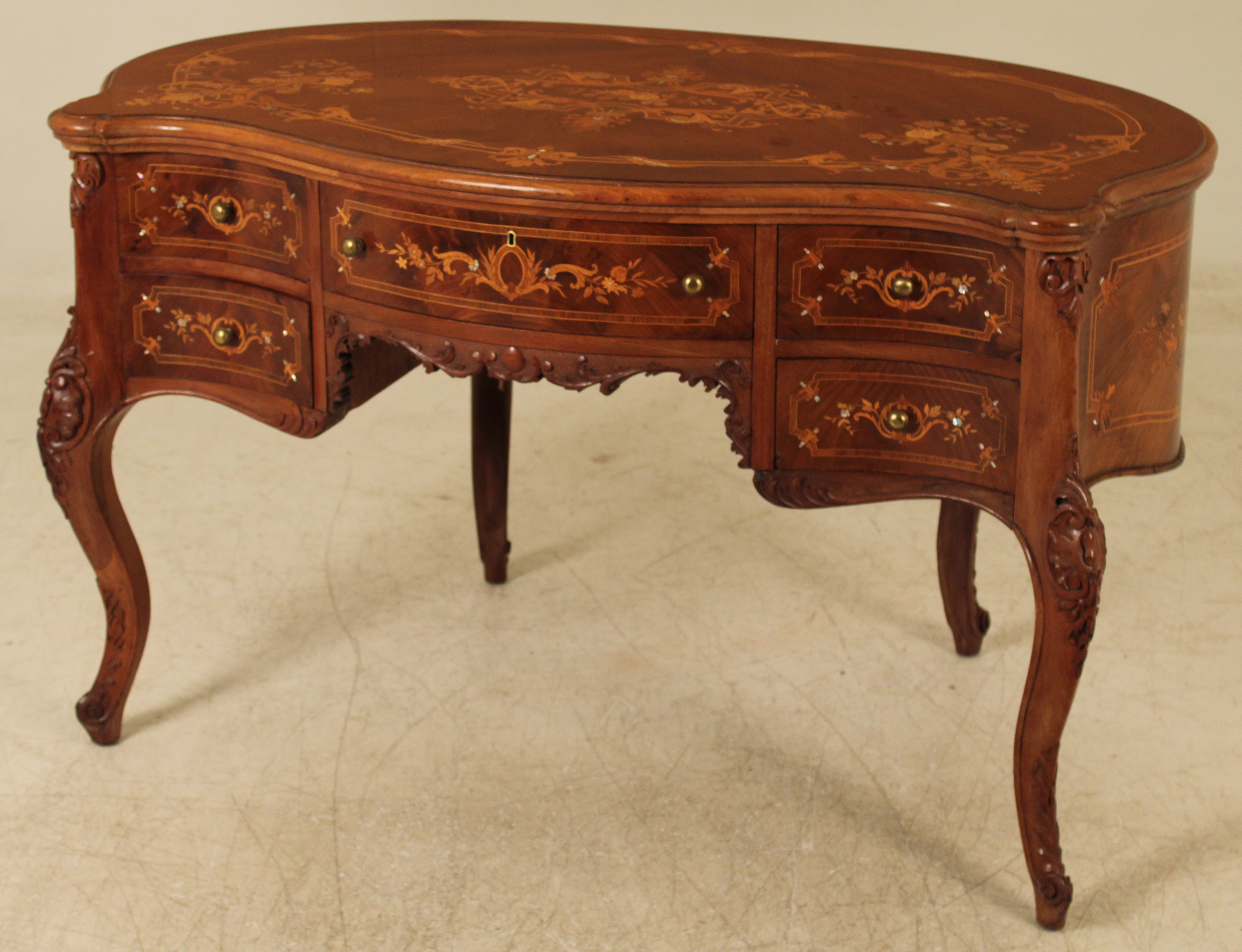 LOUIS XV STYLE MARQUETRY INLAID 35f5f0
