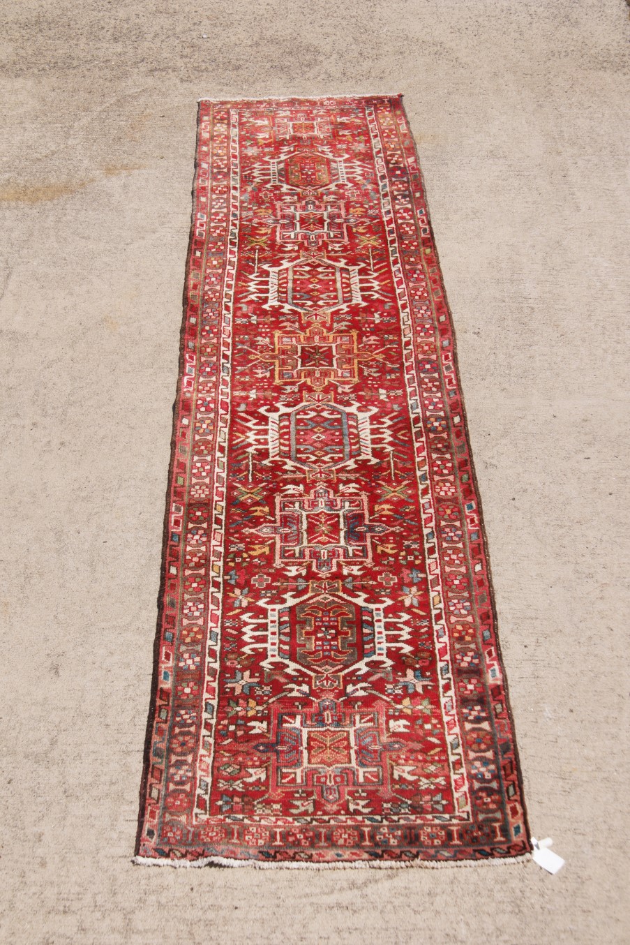 ORIENTAL RUG 3'3" X 12'3" KARAJEH