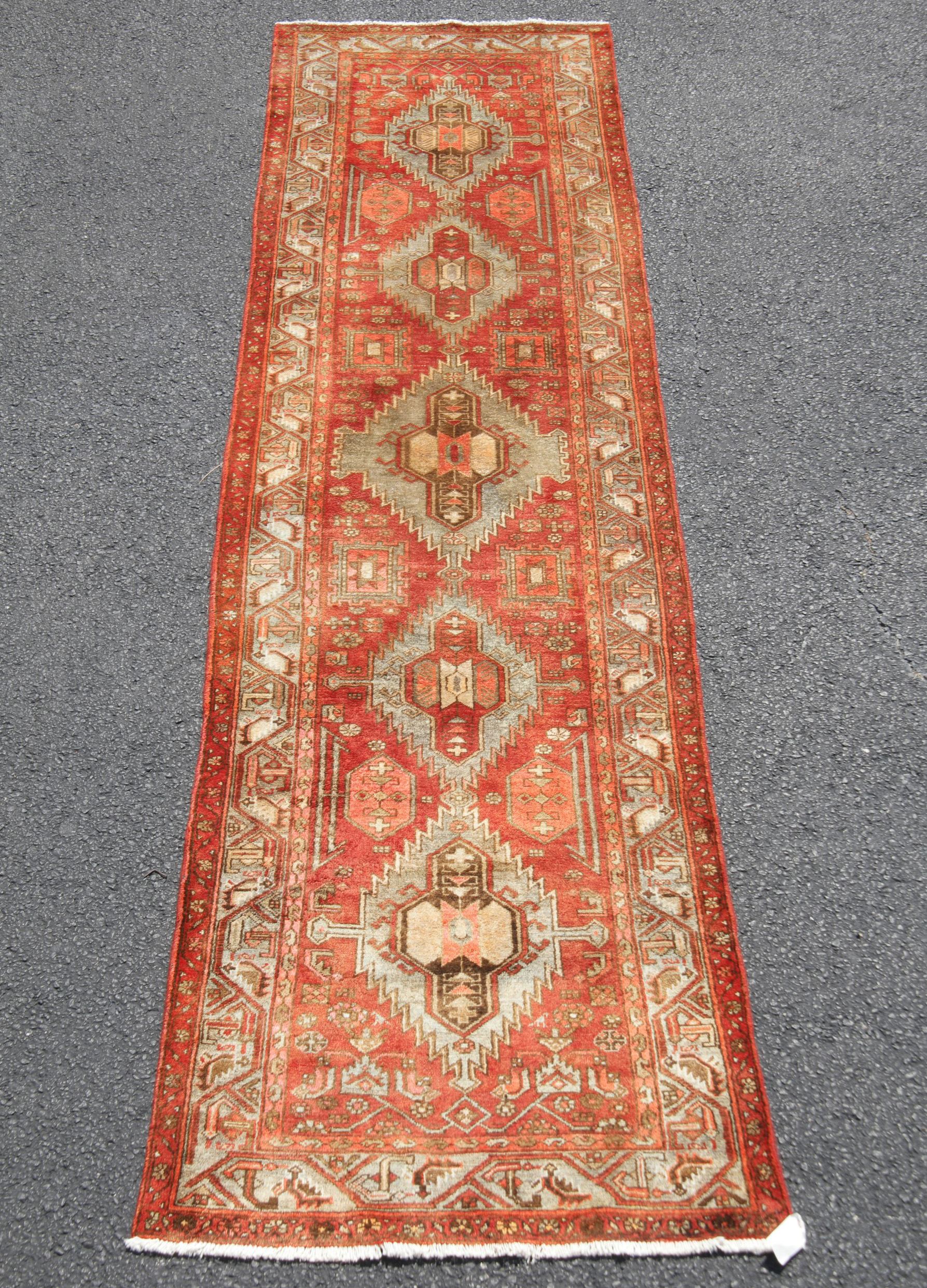 ORIENTAL RUG 3 7 X 13 5 PERSIAN 35f697