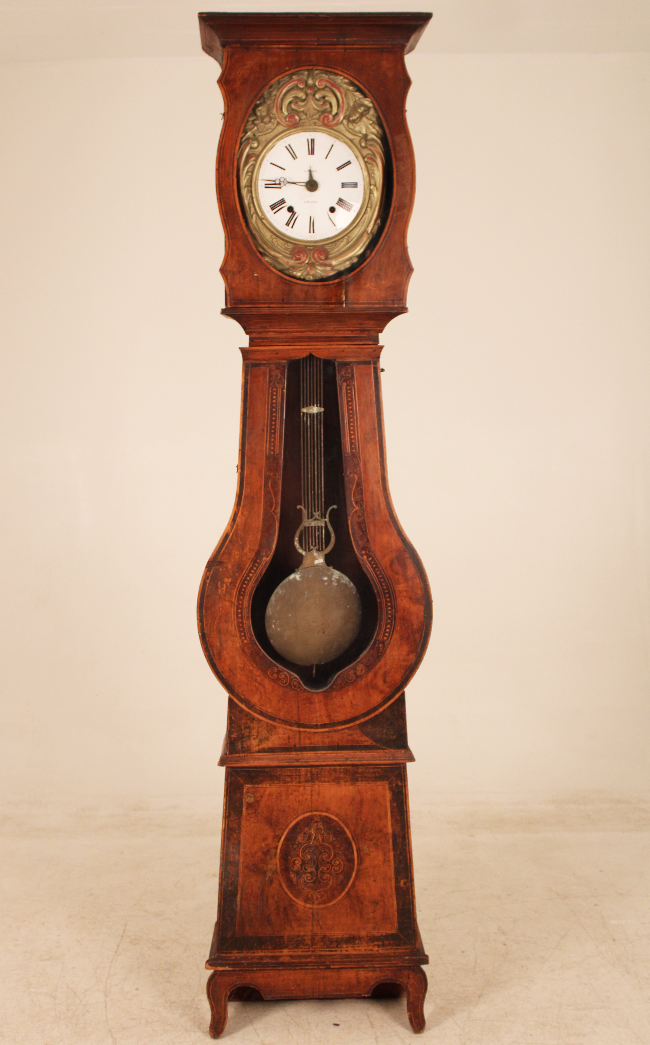 FRENCH MORBIER GRANDFATHER CLOCK