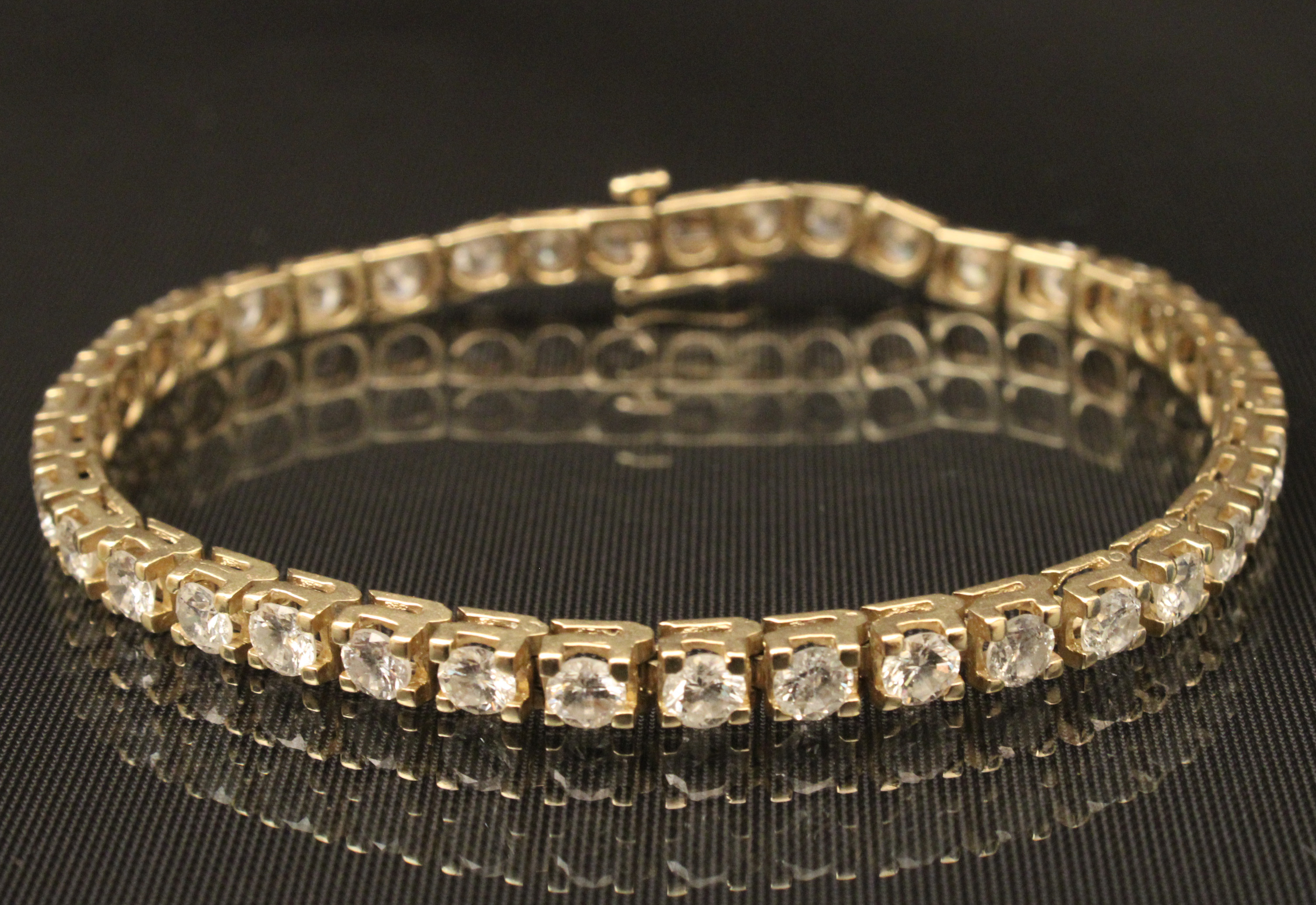 14K YG DIAMOND BRACELET 6 00 CTW 35f6f6