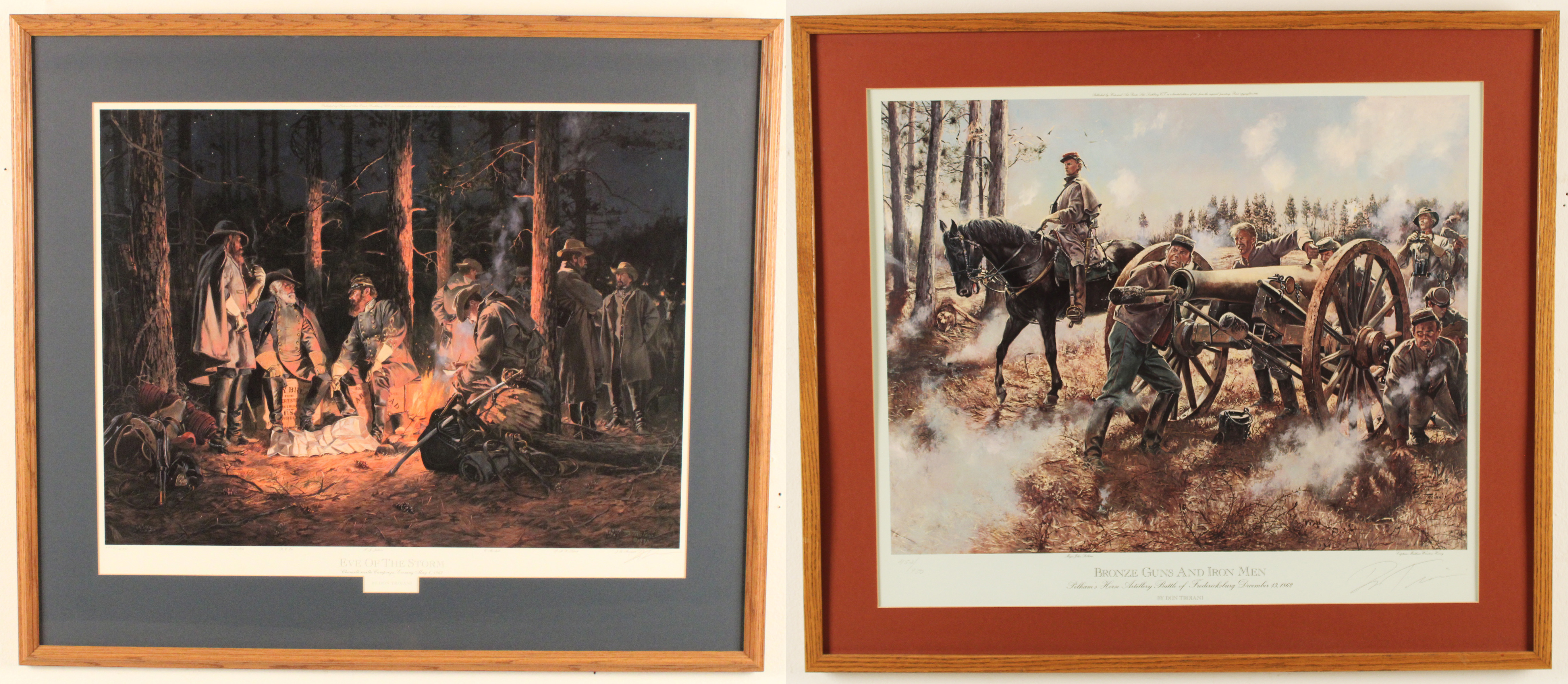 TWO SIGNED WORKS BY DON TRIONI