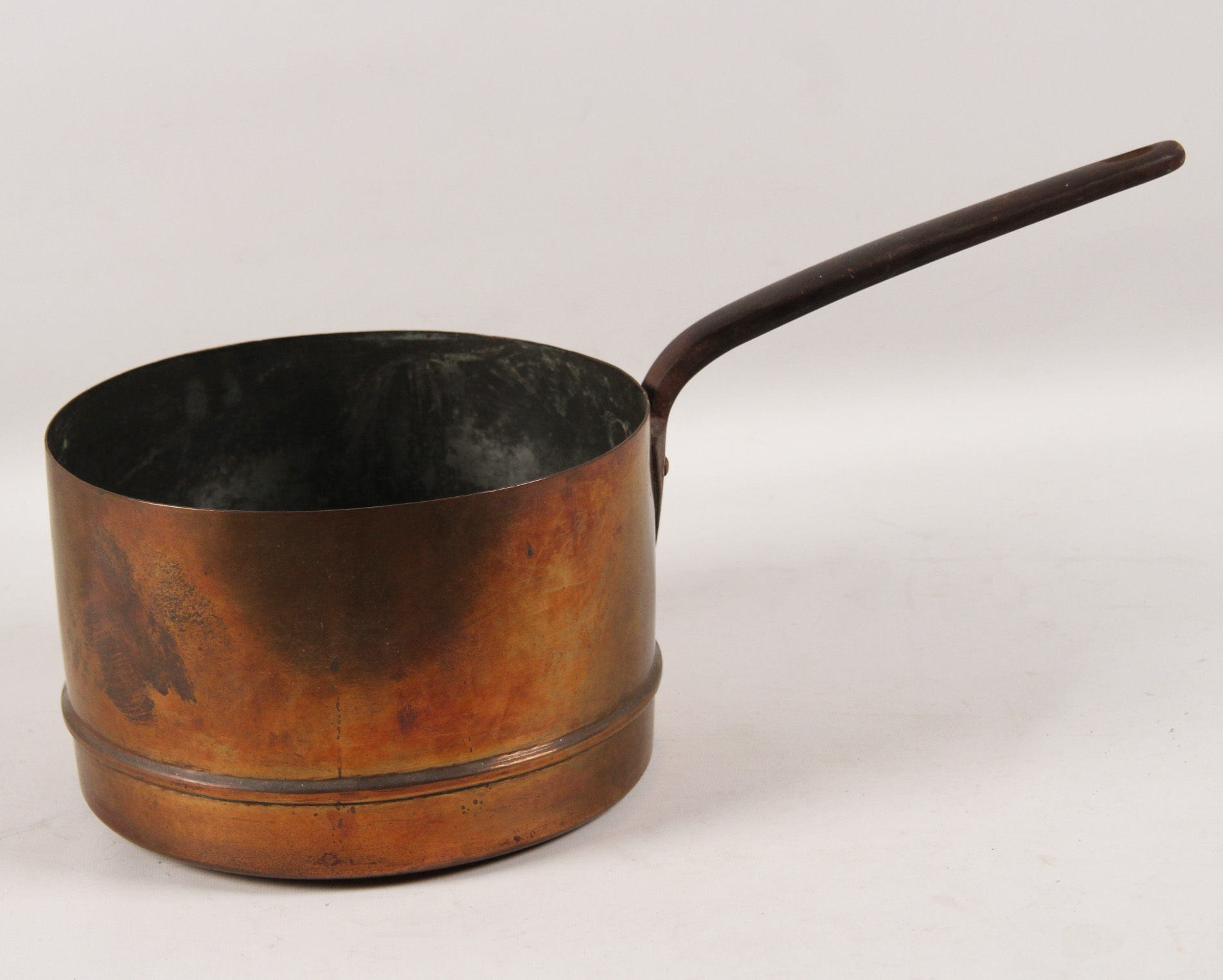 LARGE DEEP FRENCH COPPER CULINARY