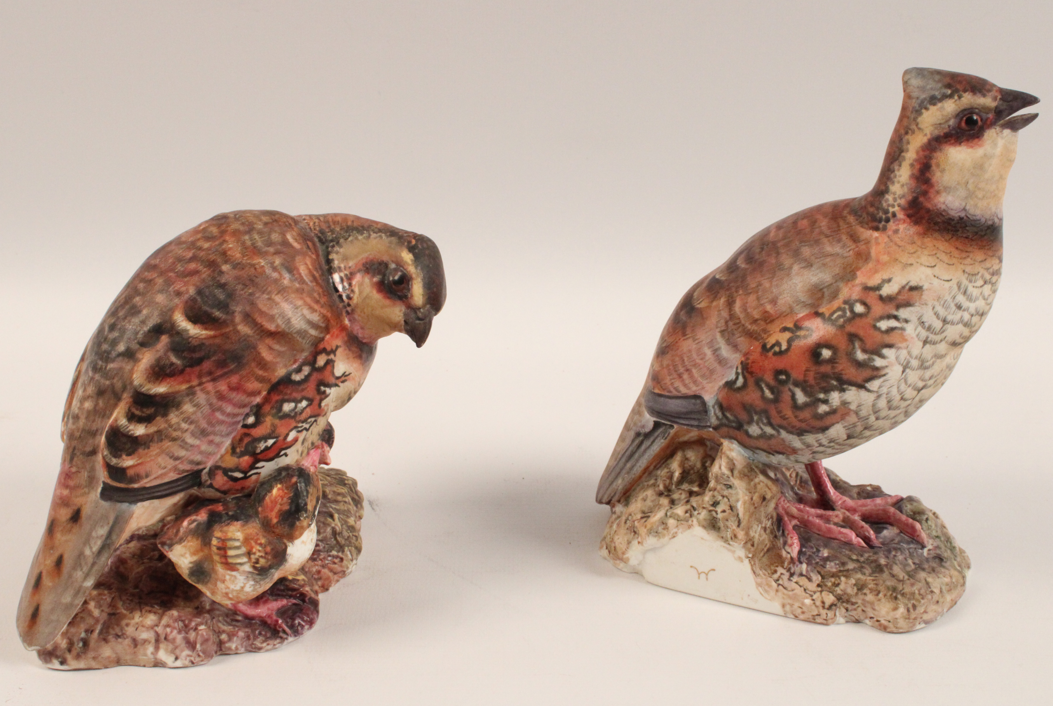 PR OF DOROTHY DOUGHTY PORCELAIN"QUAIL"