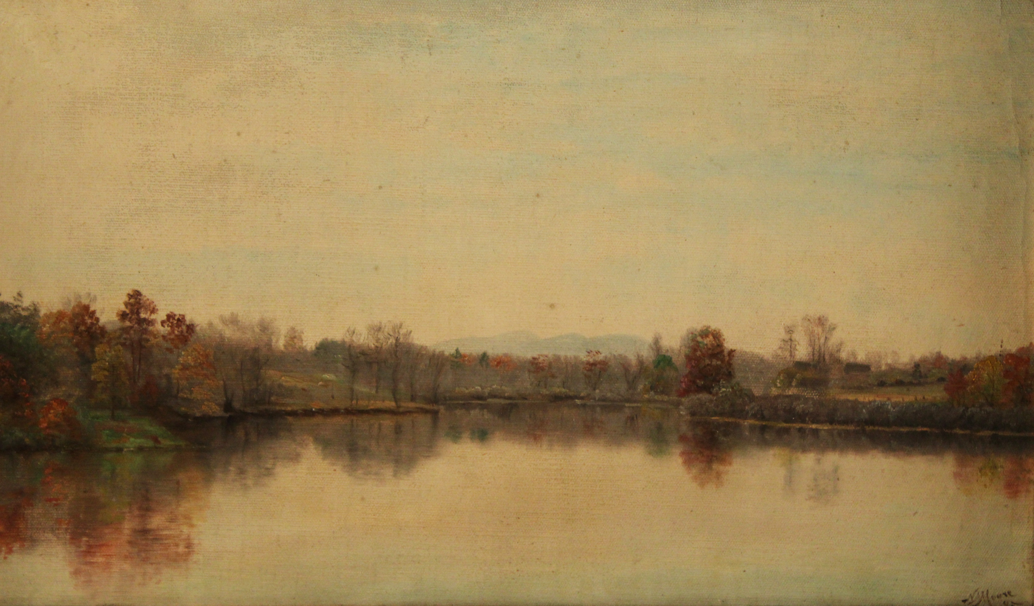 N A MOORE 19TH C 0 C RIVER SCENE 35f734