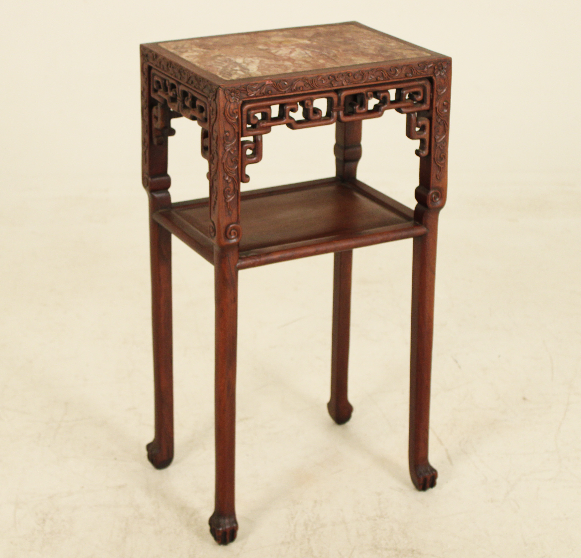 CHINESE CARVED HARDWOOD STAND CHINESE 35f77a