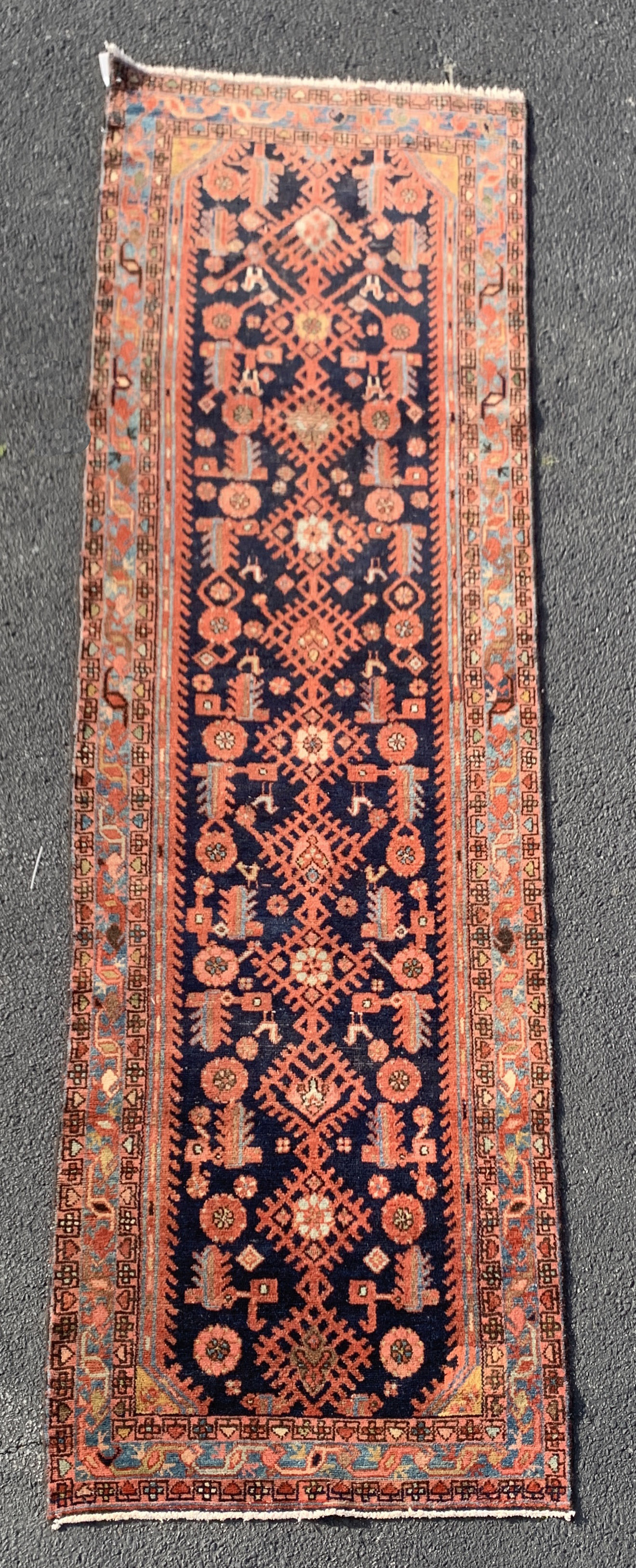 ORIENTAL RUG 3'5" X 11'6" MALAYER