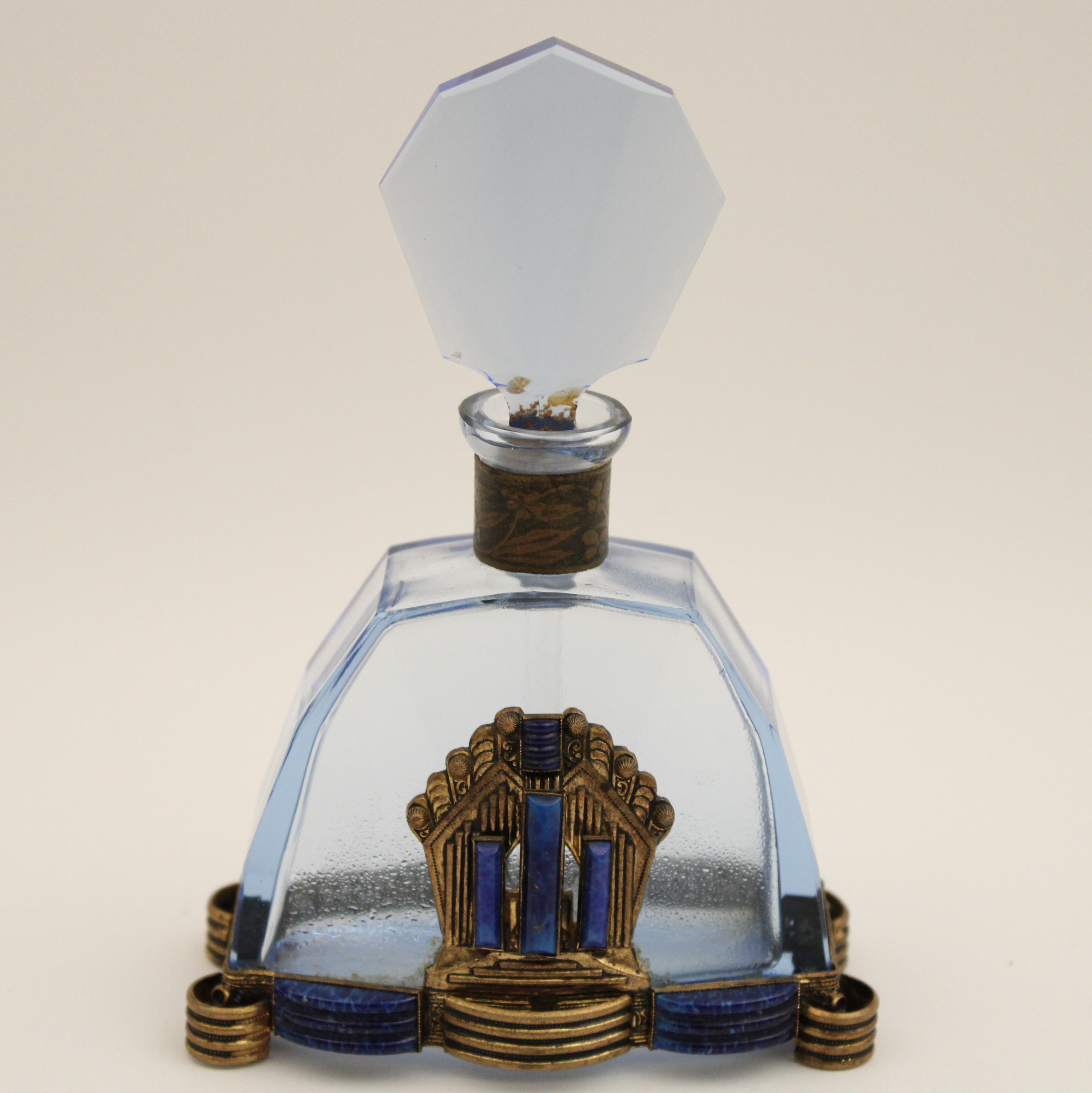 FRENCH ART DECO DESIGN GLASS PARFUME