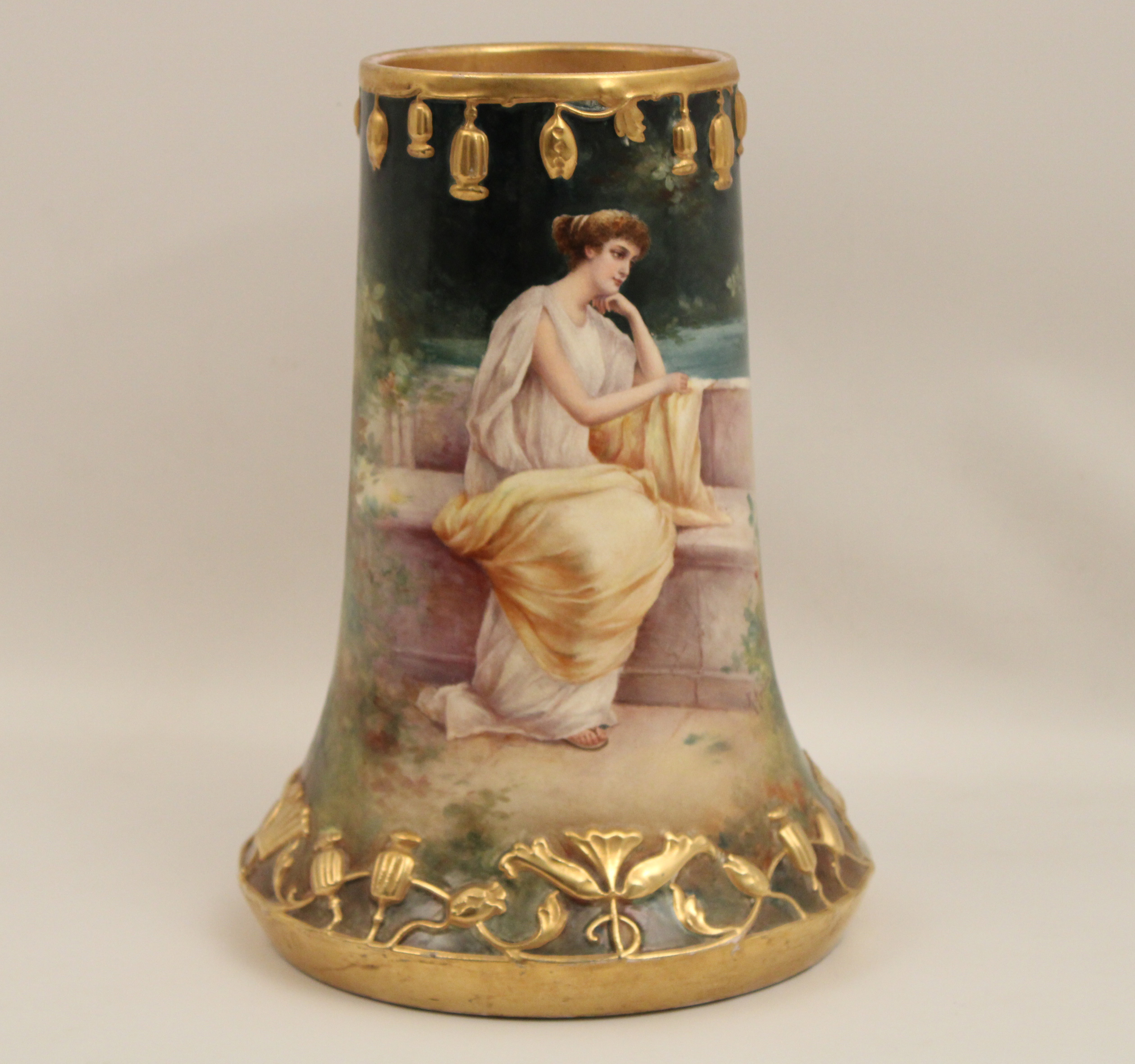 ROYAL BONN PORCELAIN PORTRAIT VASE