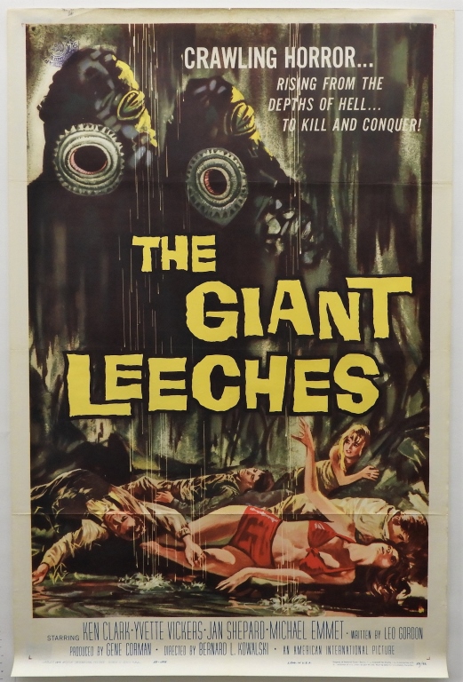 THE GIANT LEECHES 1959 ONE SHEET 35f87b