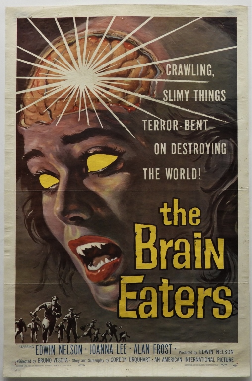 THE BRAIN EATERS 1958 ONE SHEET