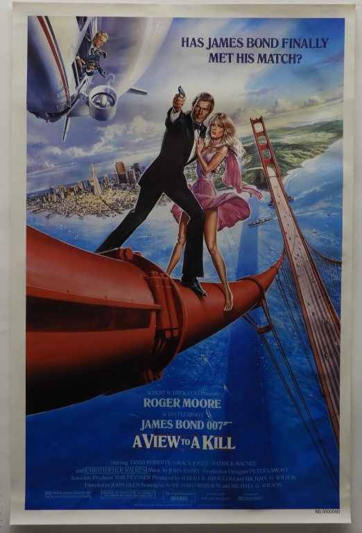 007 A VIEW TO KILL 1985 ONE SHEET 35f8b9