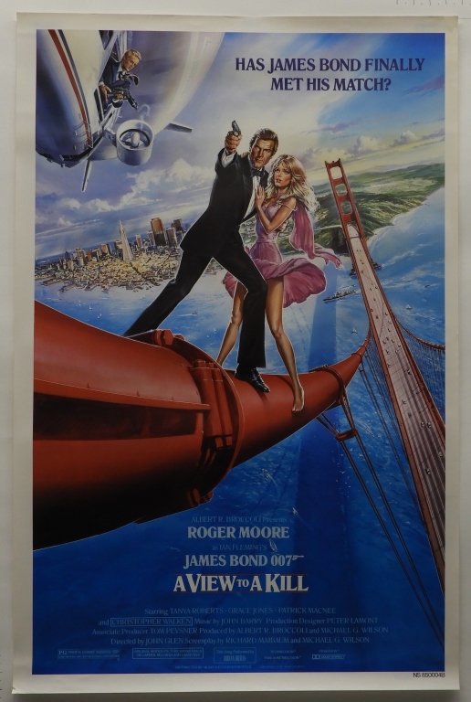 007 A VIEW TO KILL 1985 ONE SHEET
