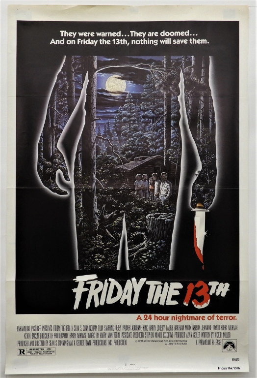 FRIDAY THE 13TH 1980 ONE SHEET