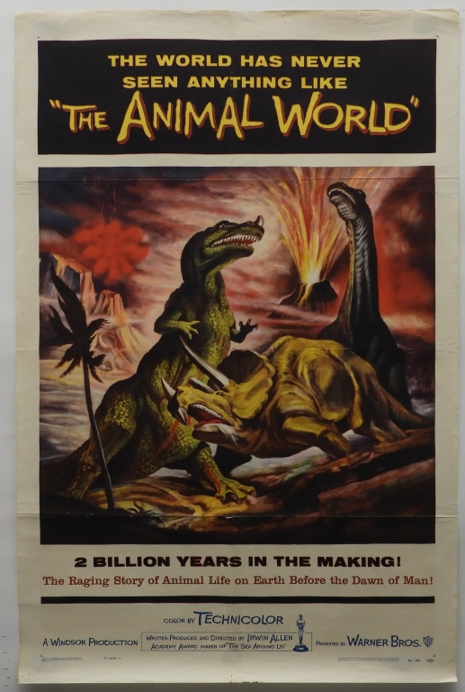 THE ANIMAL WORLD 1956 ONE SHEET 35f8cf