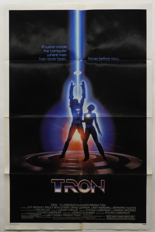 TRON 1982 ONE SHEET DISNEY MOVIE 35f8eb