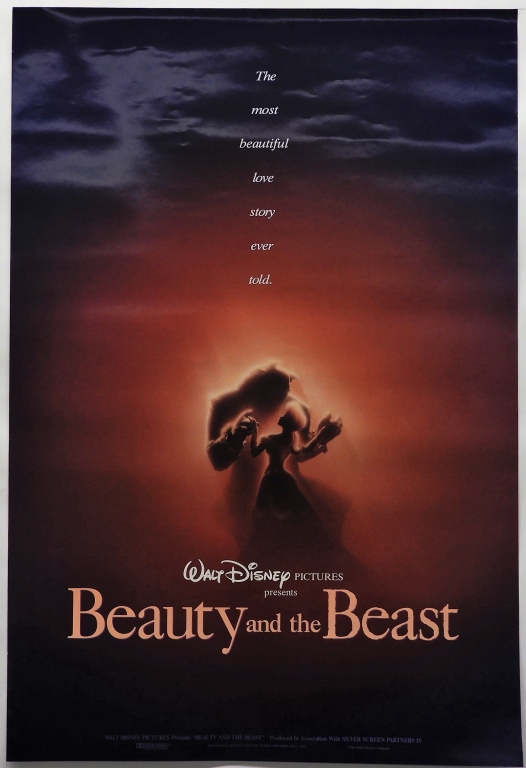 BEAUTY AND THE BEAST 1991 DS 1 SHEET