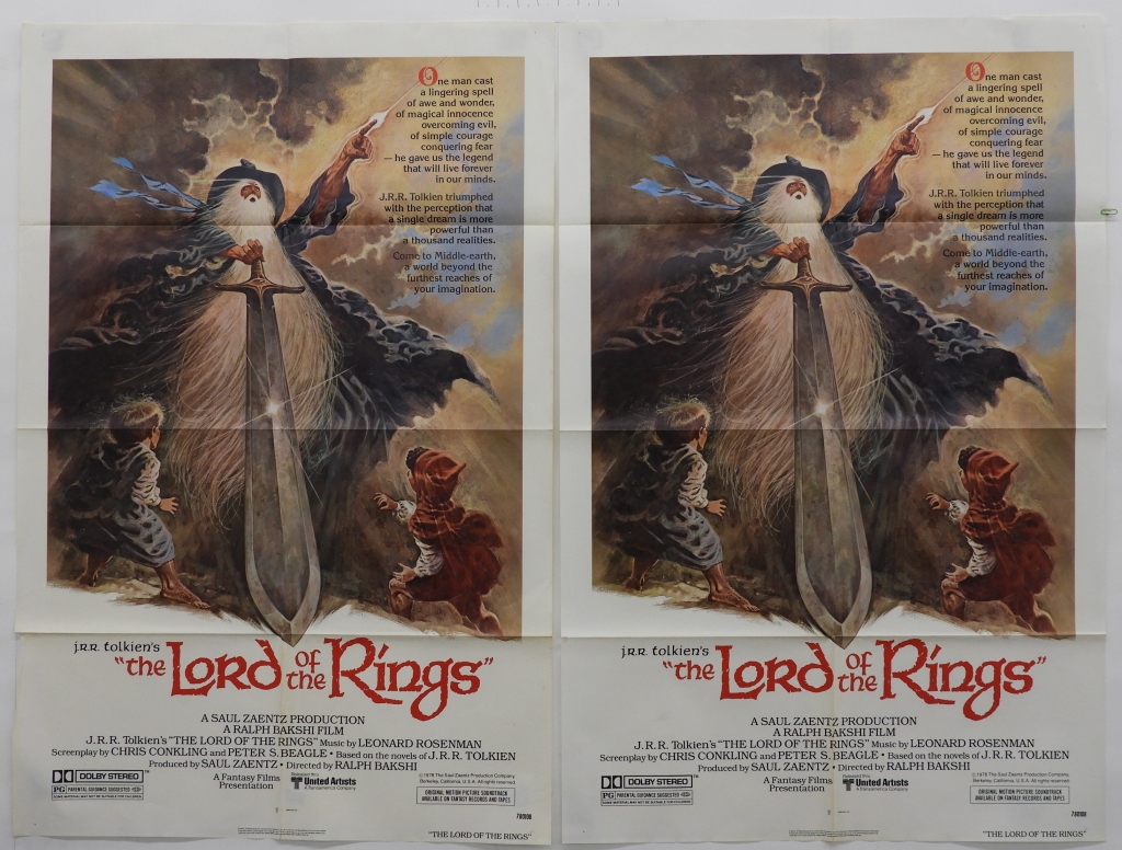 2 THE LORD OF THE RINGS 1978 ONE