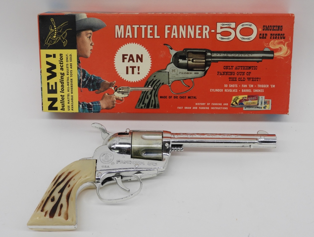 MATTEL FANNER 50 SMOKING CAP GUN 35f9ca