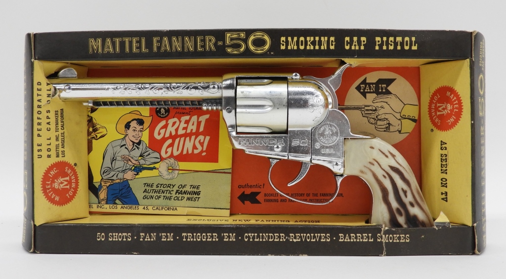 MATTEL FANNER 50 WESTERN CAP GUN 35f9d0