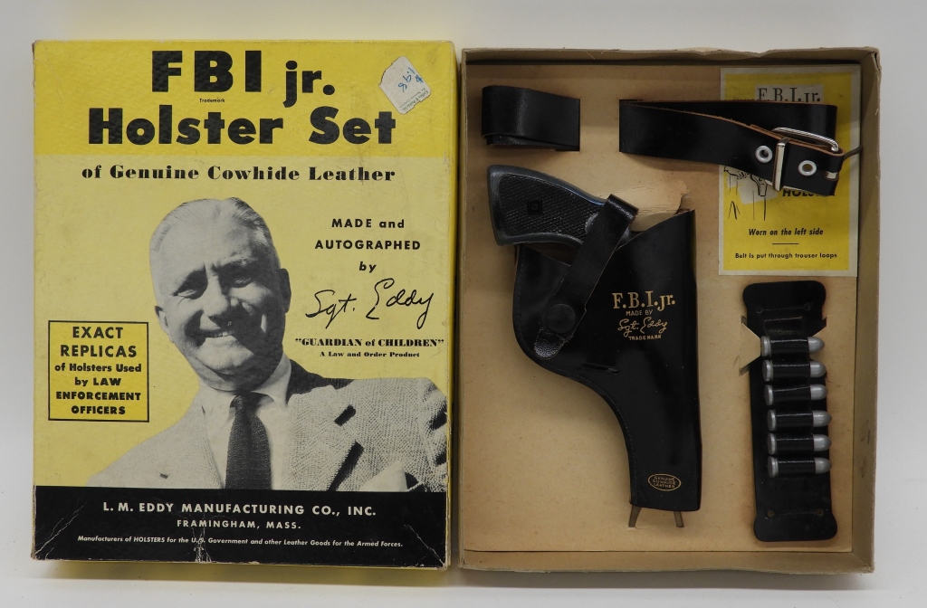 L.M. EDDY FBI JR HOLSTER & CAP