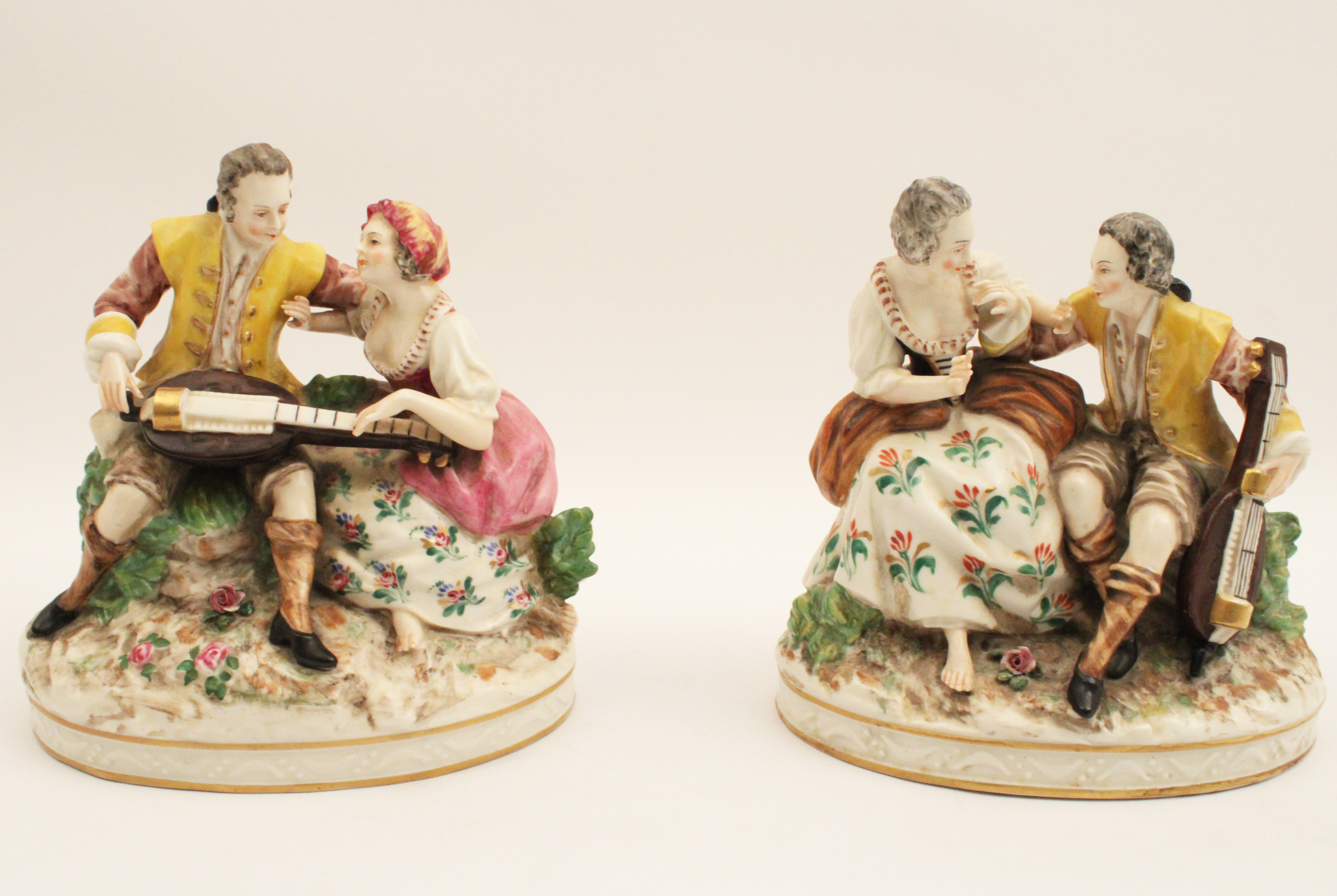 PR OF FRENCH PORCELAIN TABLE MODELS