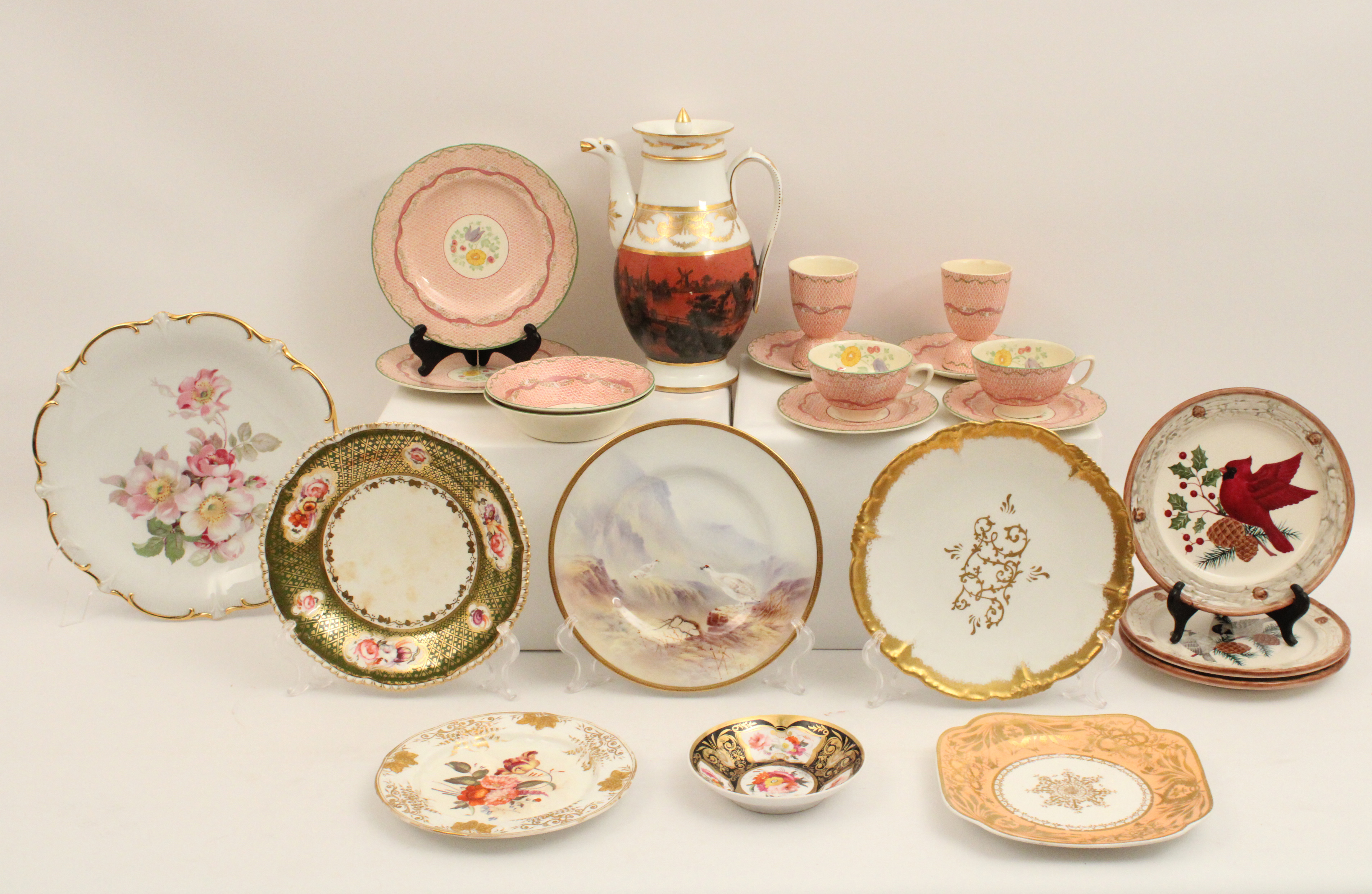 22 PC MISC LOT OF ESTATE PORCELAIN