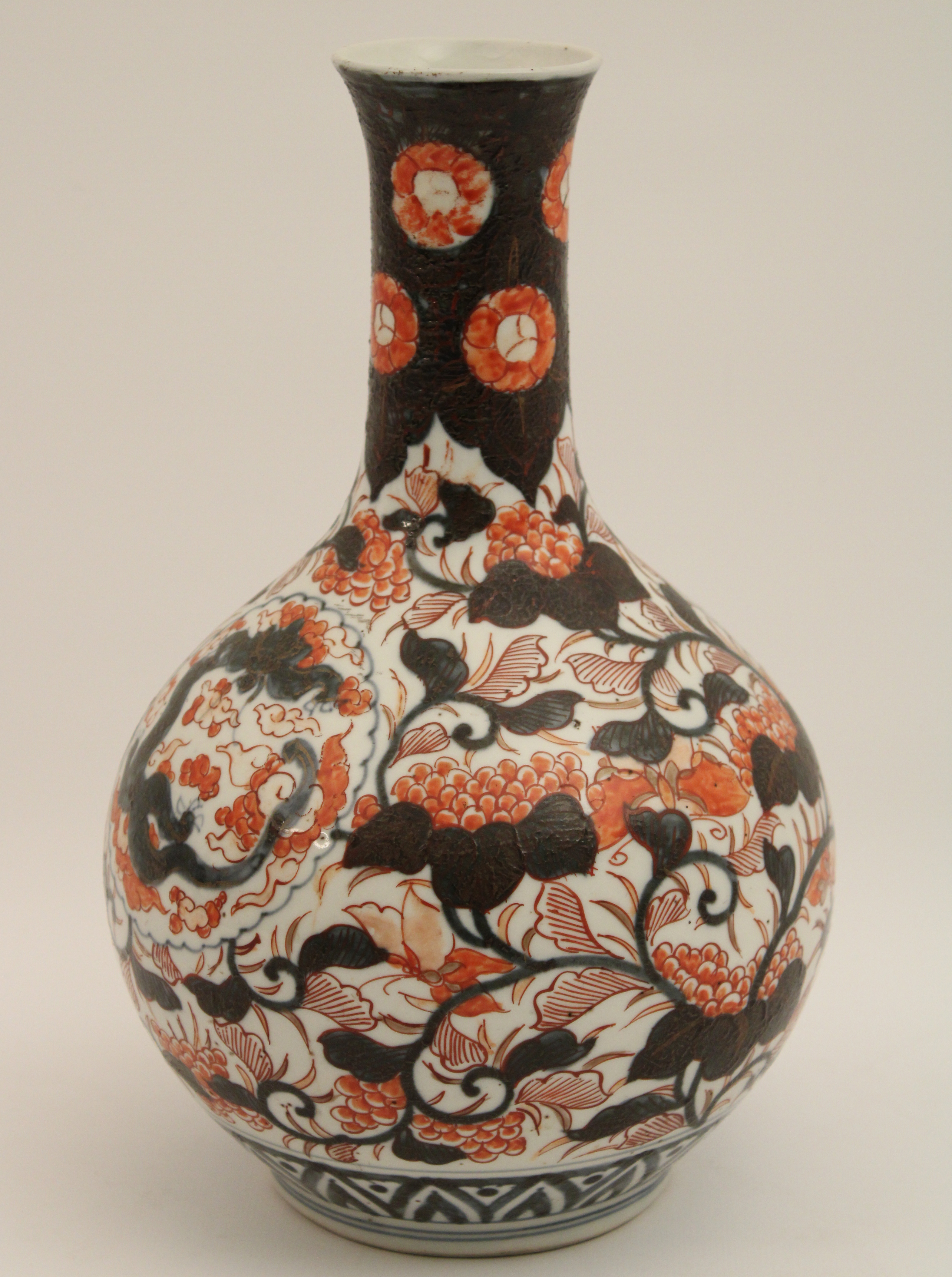 JAPANESE "PEAR SHAPED" IMARI VASE