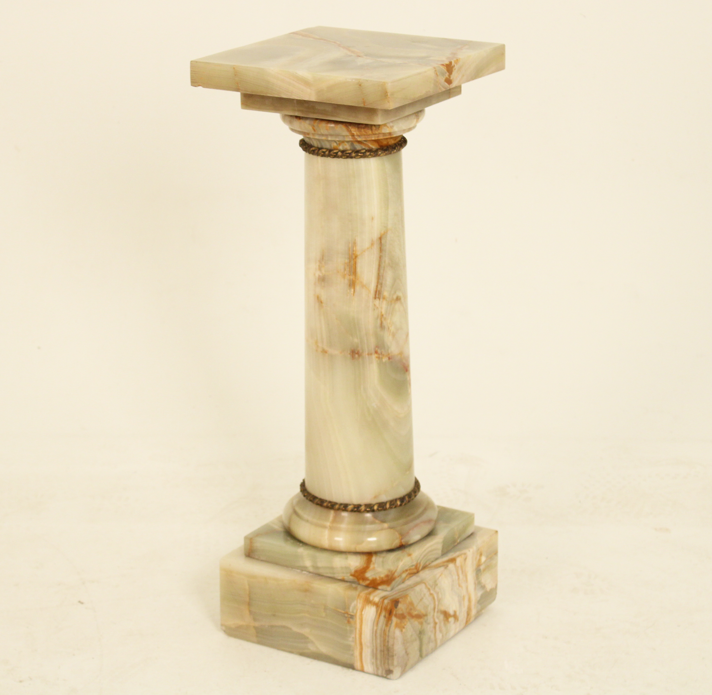 FRENCH BRONZE MOUNTED PEDESTAL