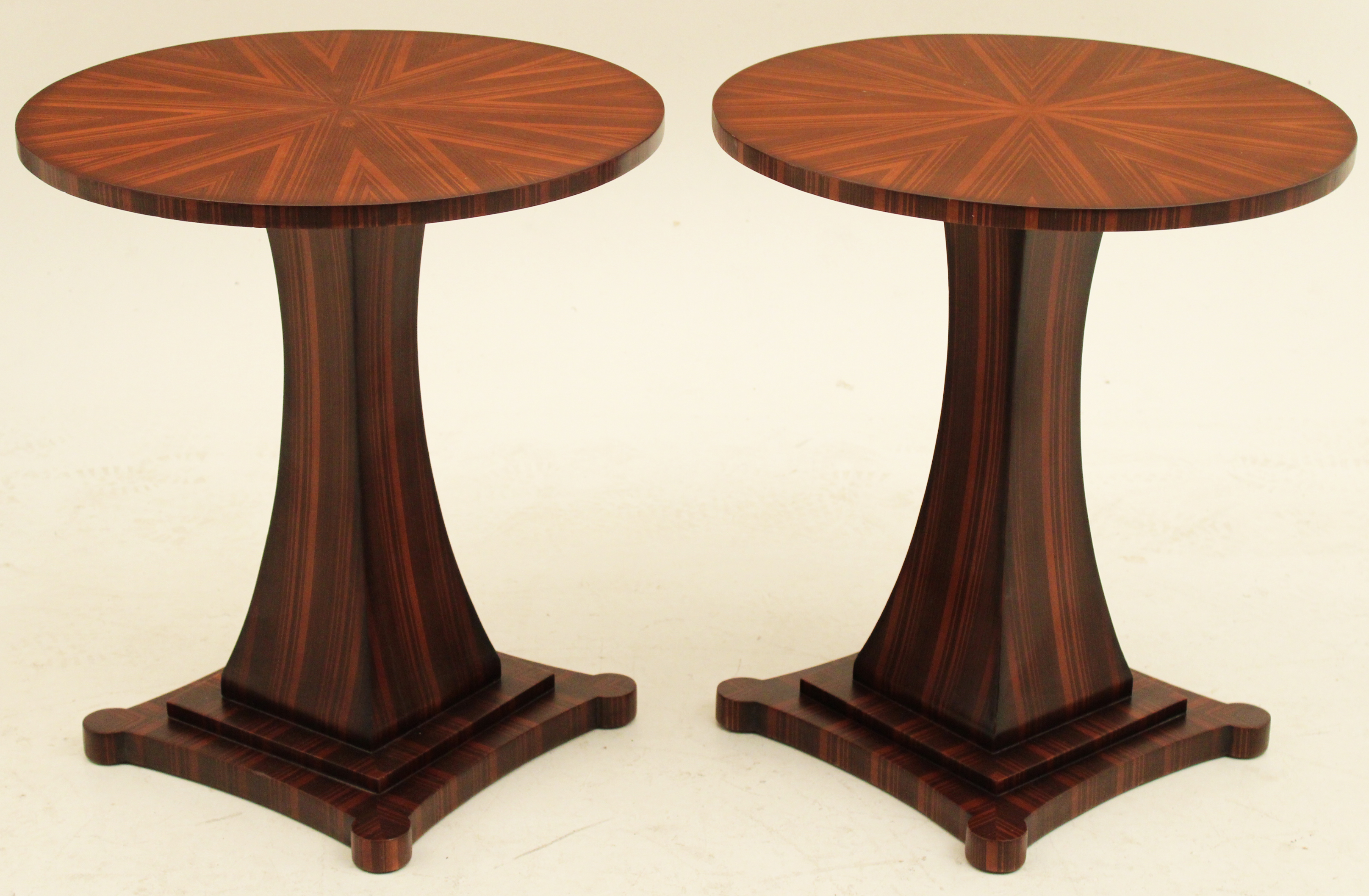 PR OF VENEERED ROSEWOOD PEDESTAL 35faf2