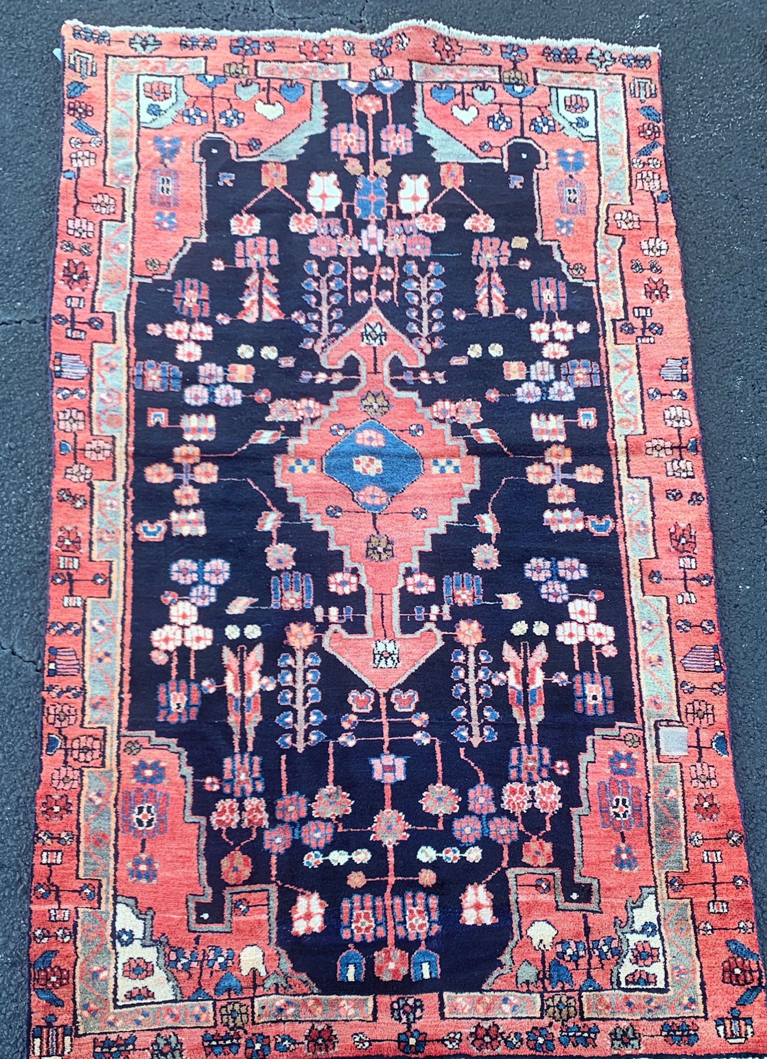 ORIENTAL RUG 4'5" X 8' KURDISH