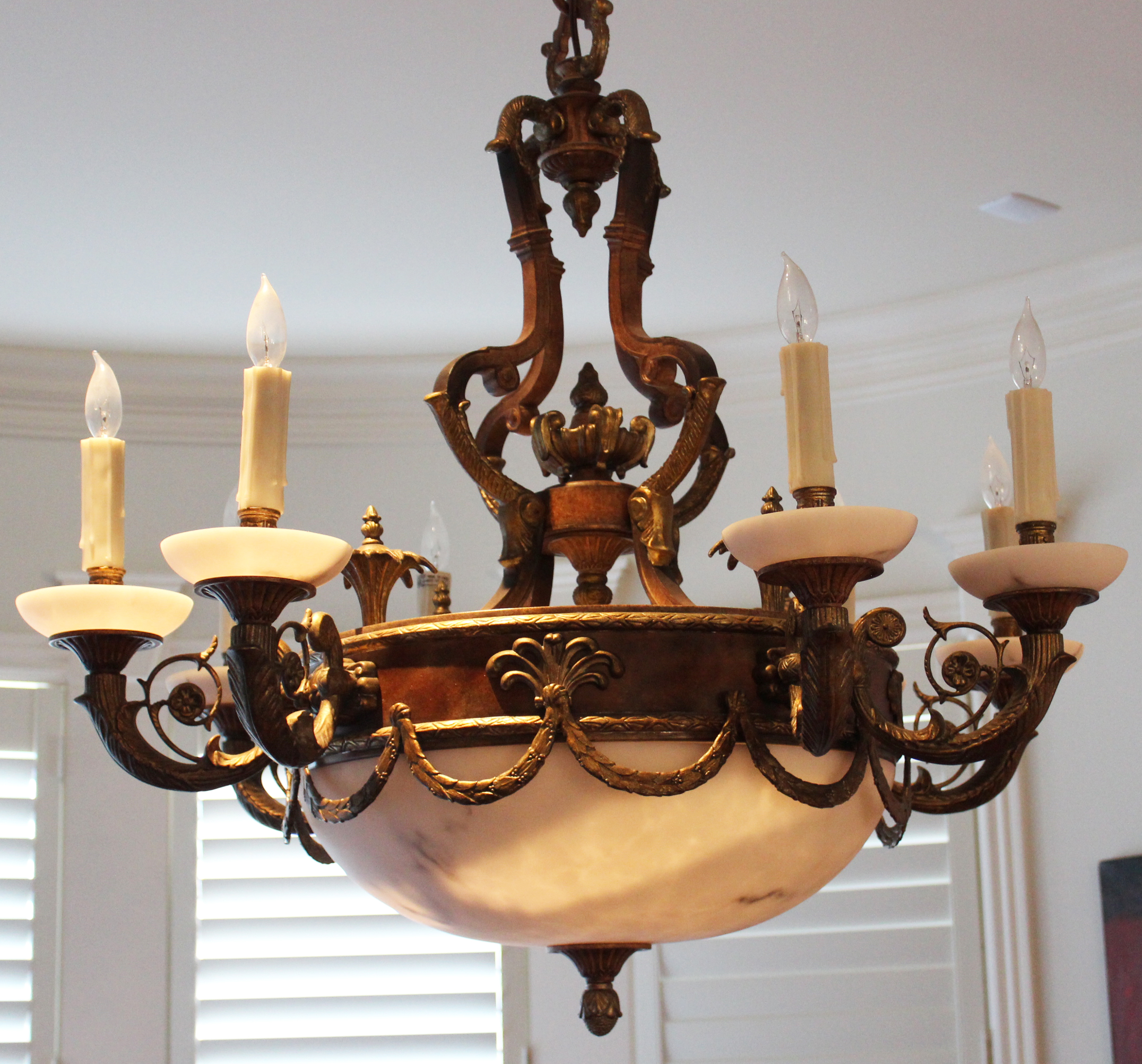 LARGE EMPIRE STYLE CHANDELIER LARGE