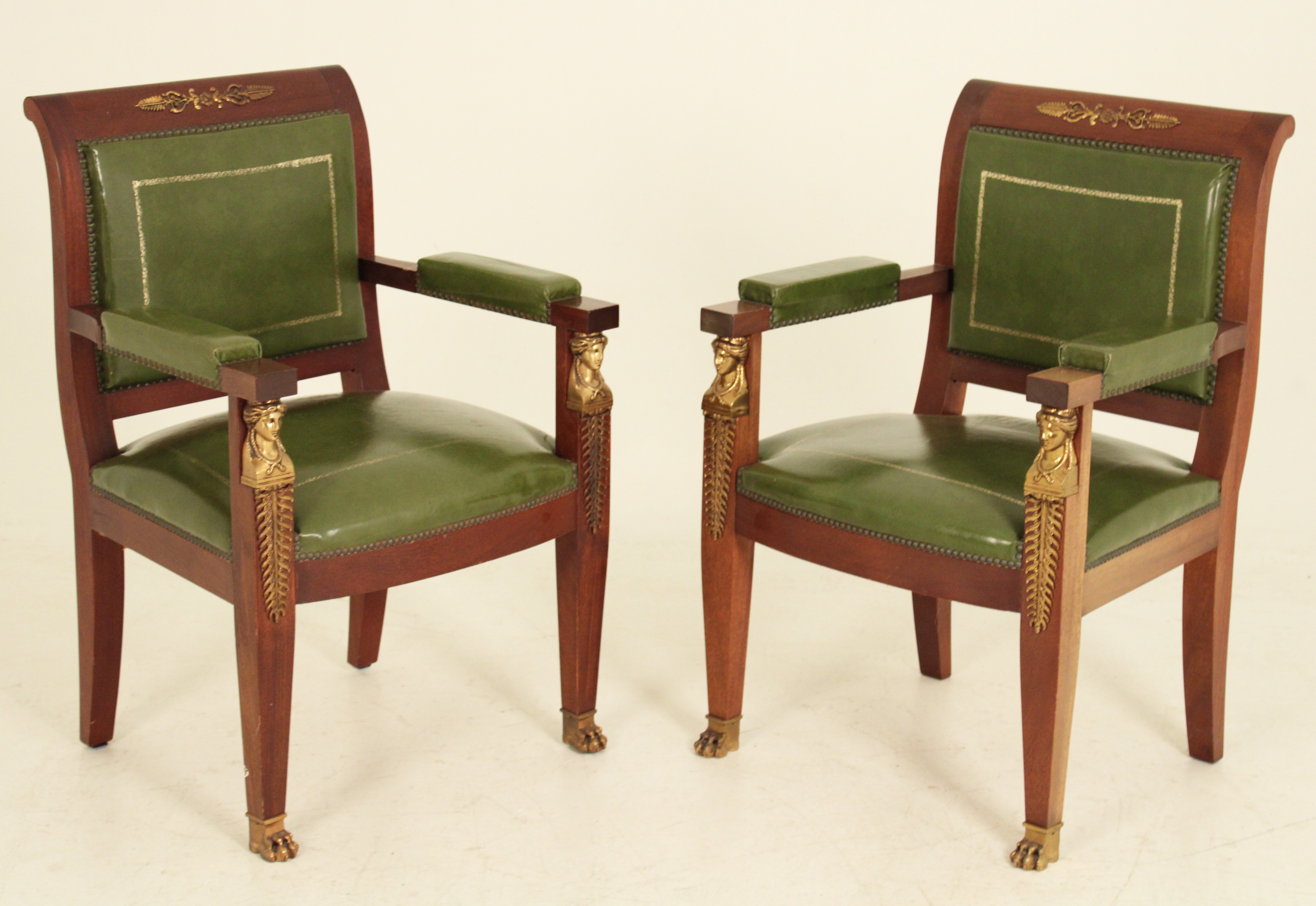 PR OF FRENCH EMPIRE STYLE MAHOGANY 35fb7e