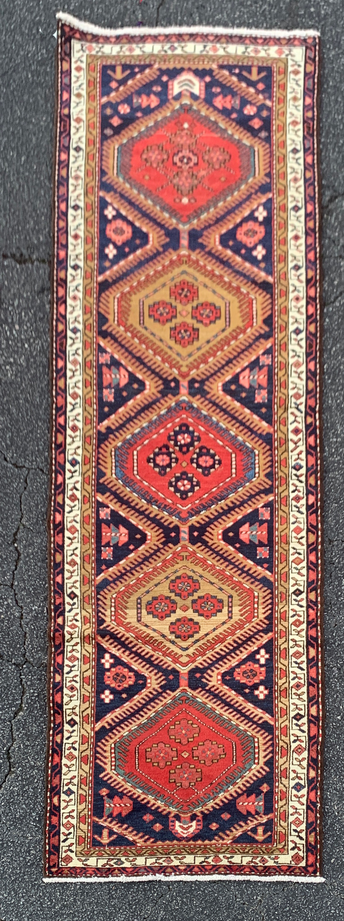 ORIENTAL RUG 3'4" X 10' 7" KARAJEH